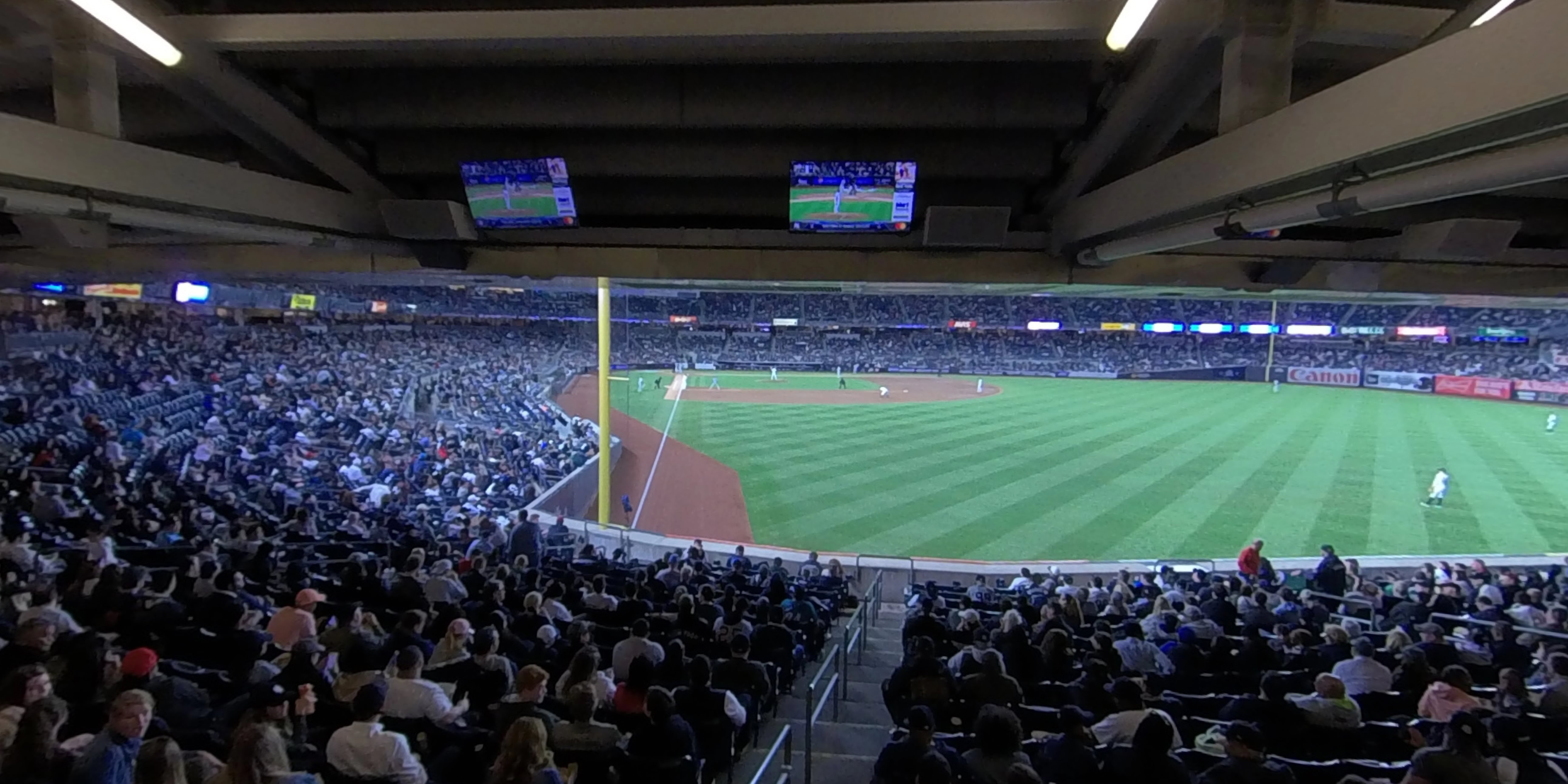 section 106 panoramic seat view  for baseball - yankee stadium