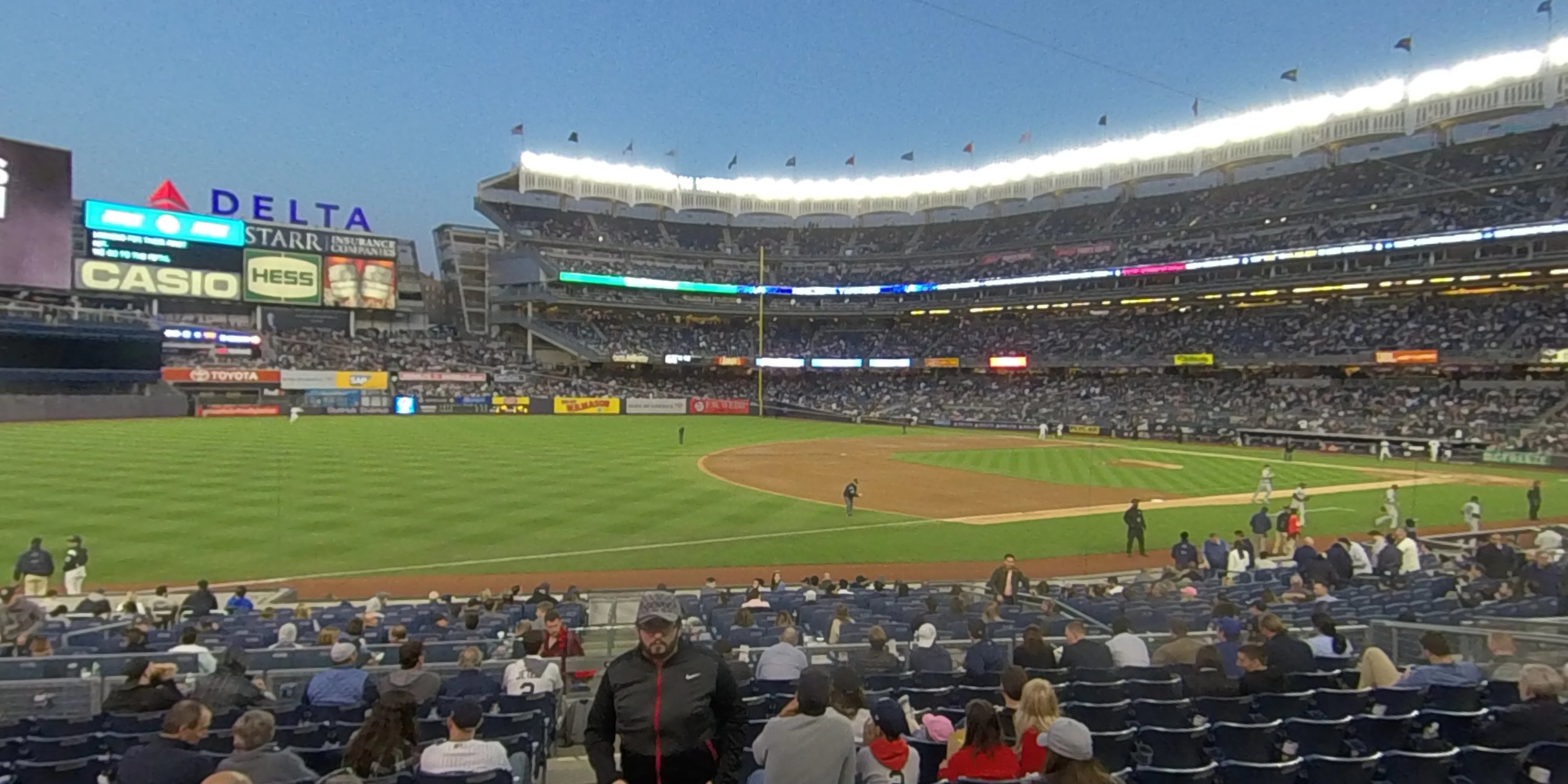 section 127b panoramic seat view  for baseball - yankee stadium
