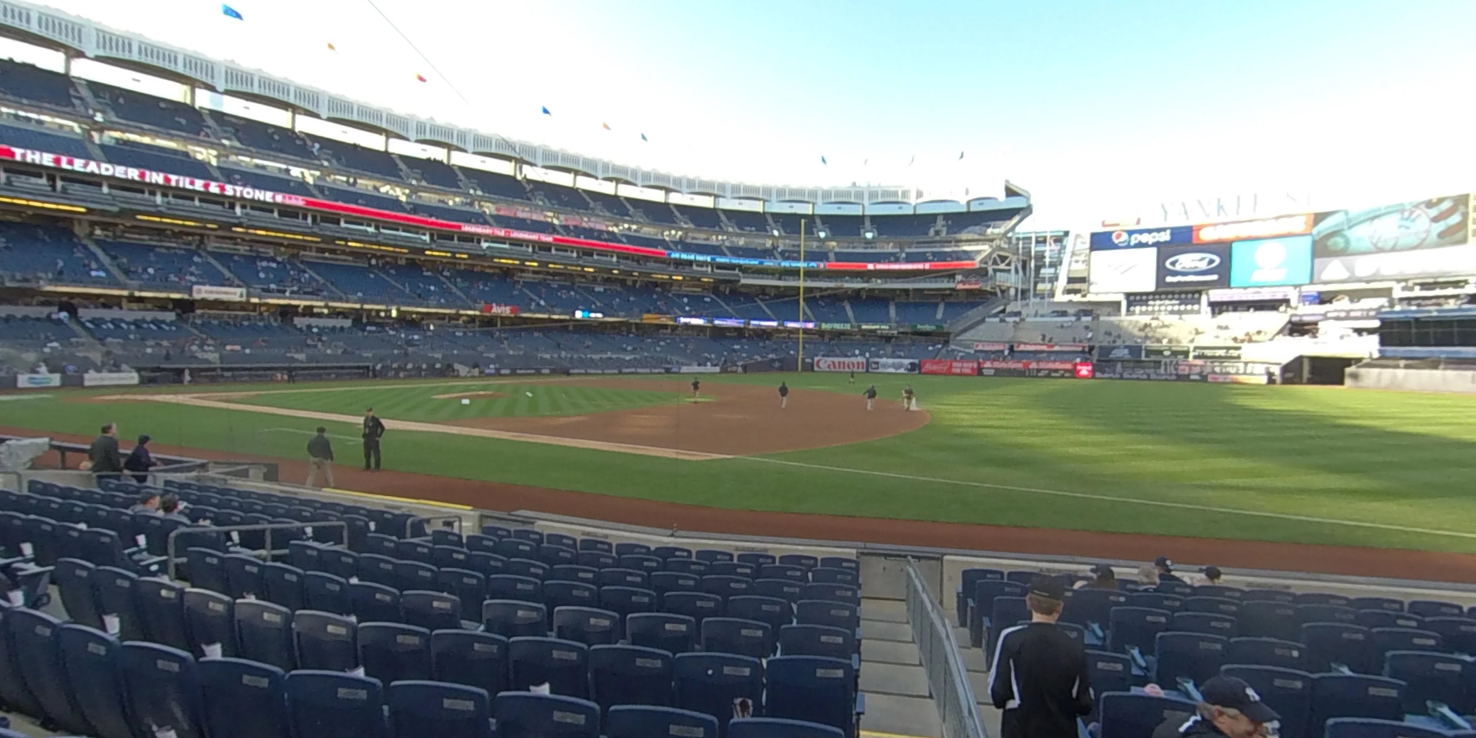 section 13 panoramic seat view  for baseball - yankee stadium