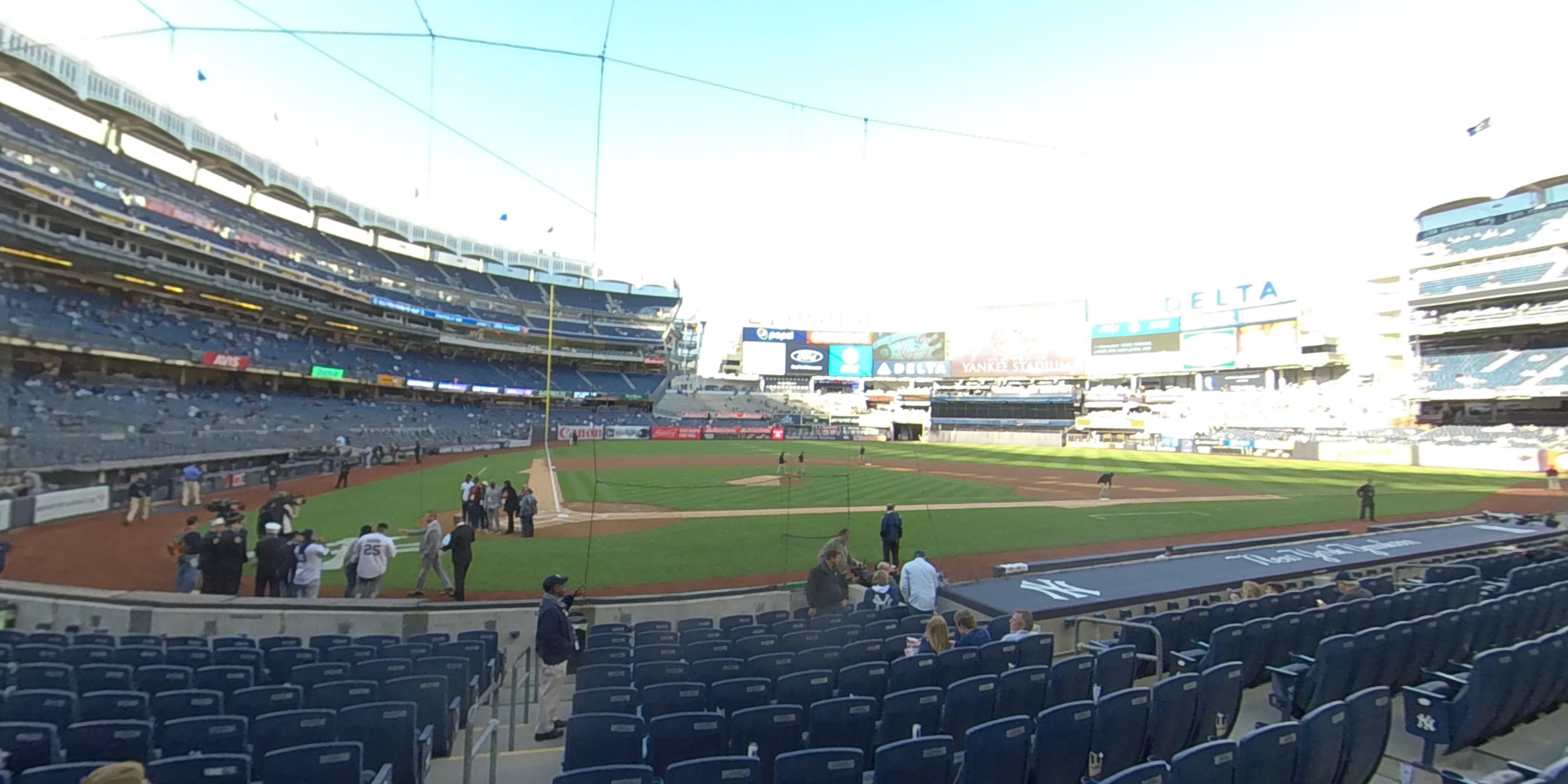 section 17b panoramic seat view  for baseball - yankee stadium