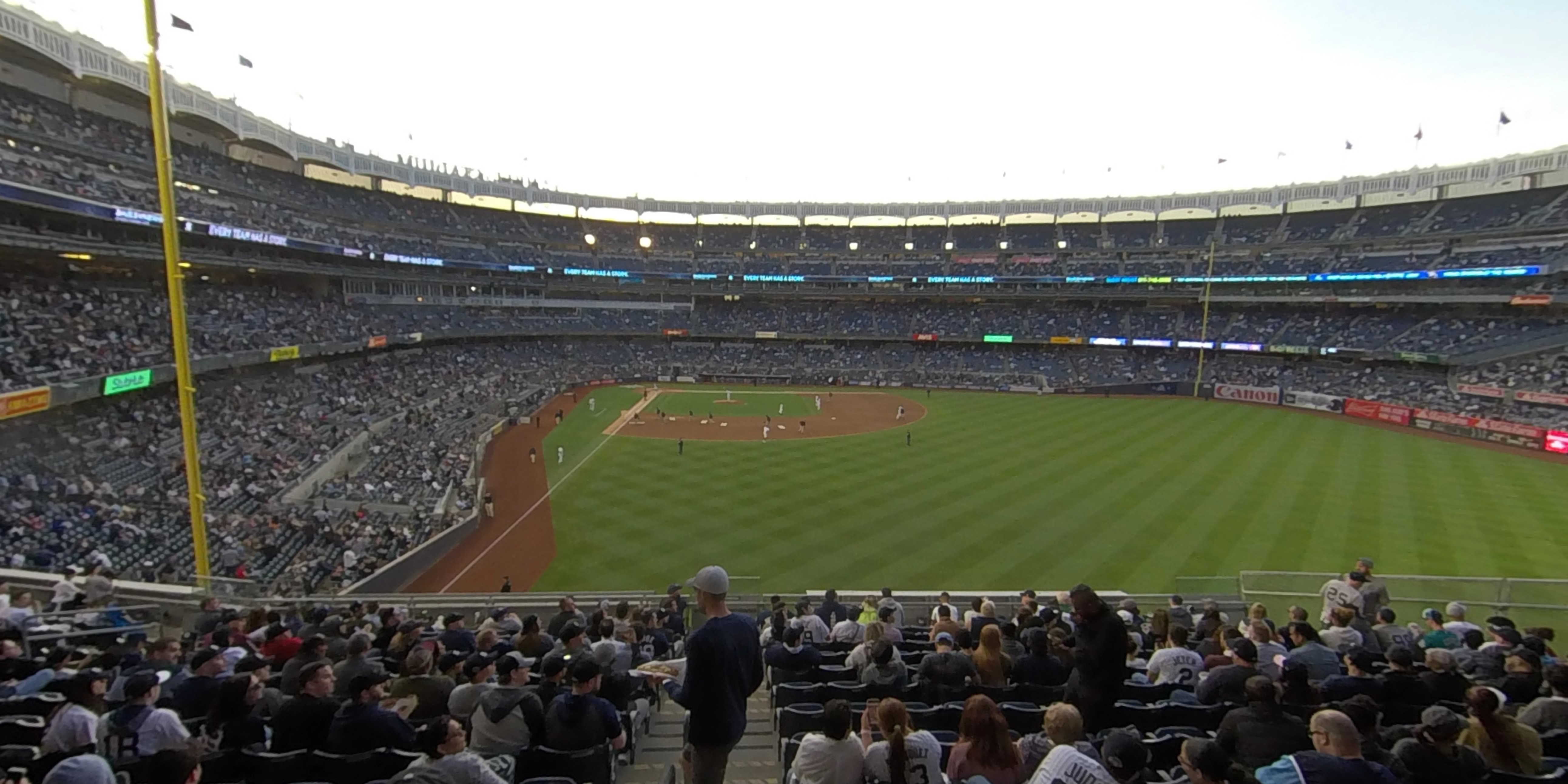 section 205 panoramic seat view  for baseball - yankee stadium
