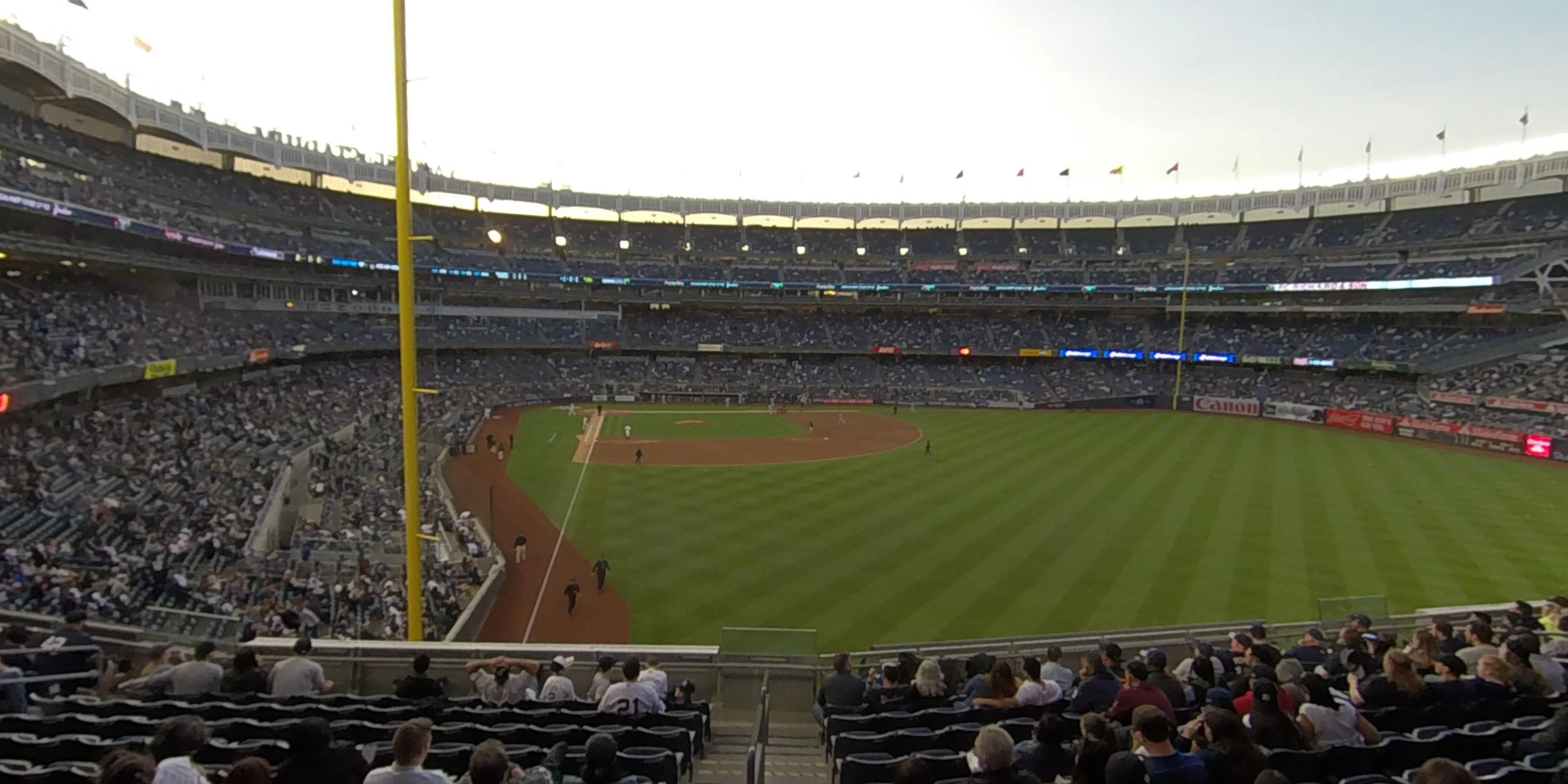 section 206 panoramic seat view  for baseball - yankee stadium