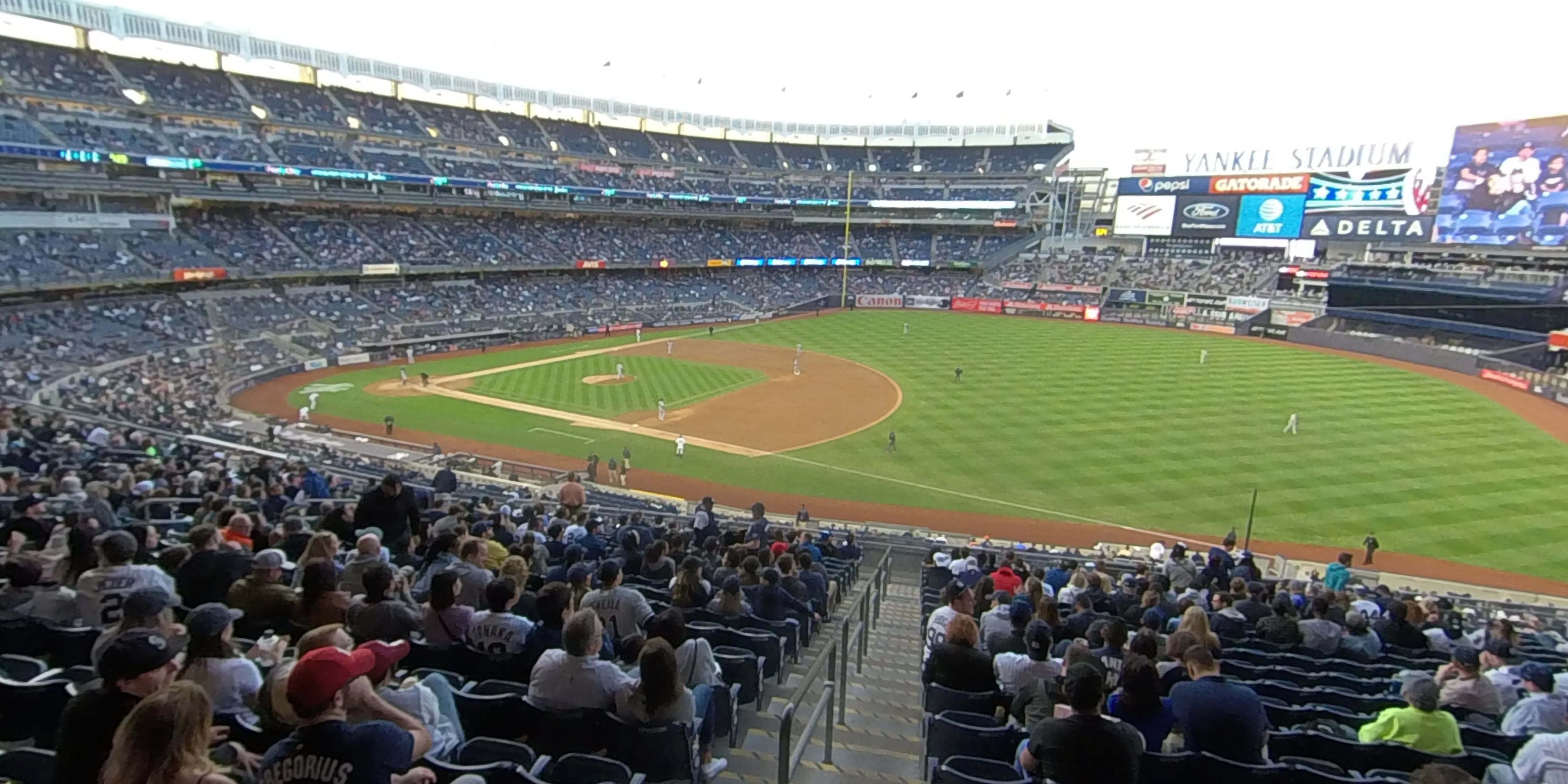 section 212 panoramic seat view  for baseball - yankee stadium