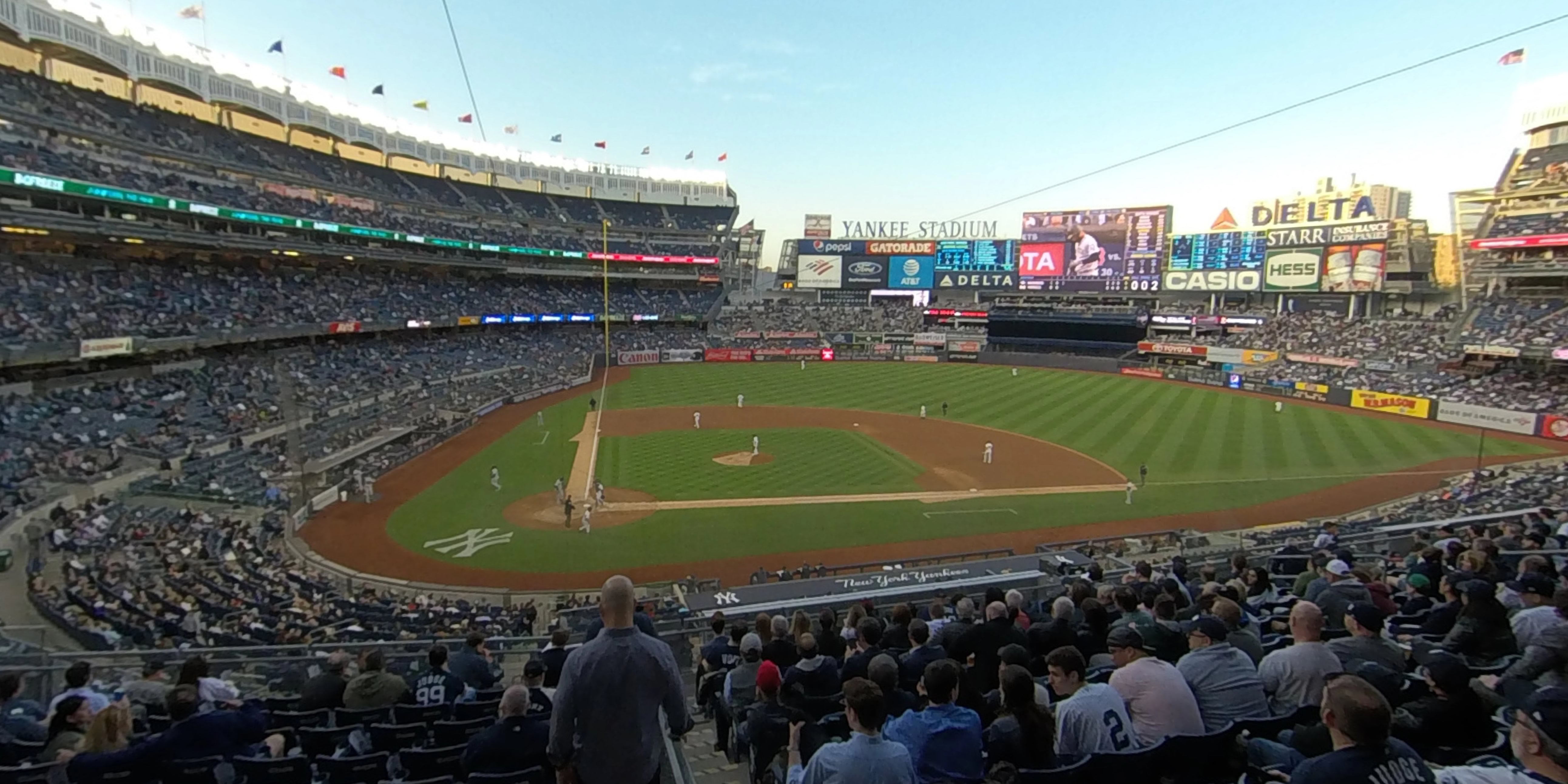 section 217 panoramic seat view  for baseball - yankee stadium