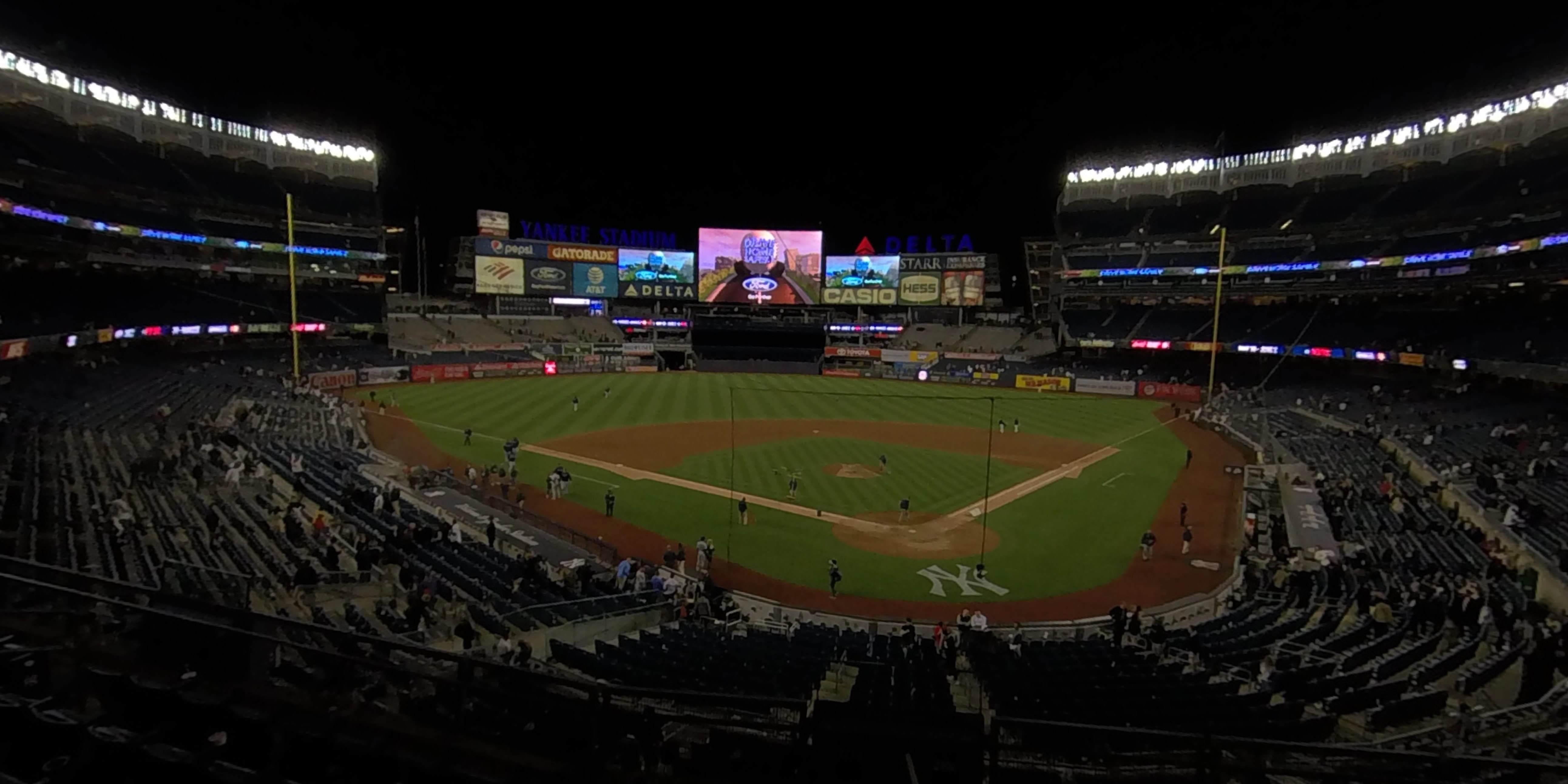 section 221a panoramic seat view  for baseball - yankee stadium