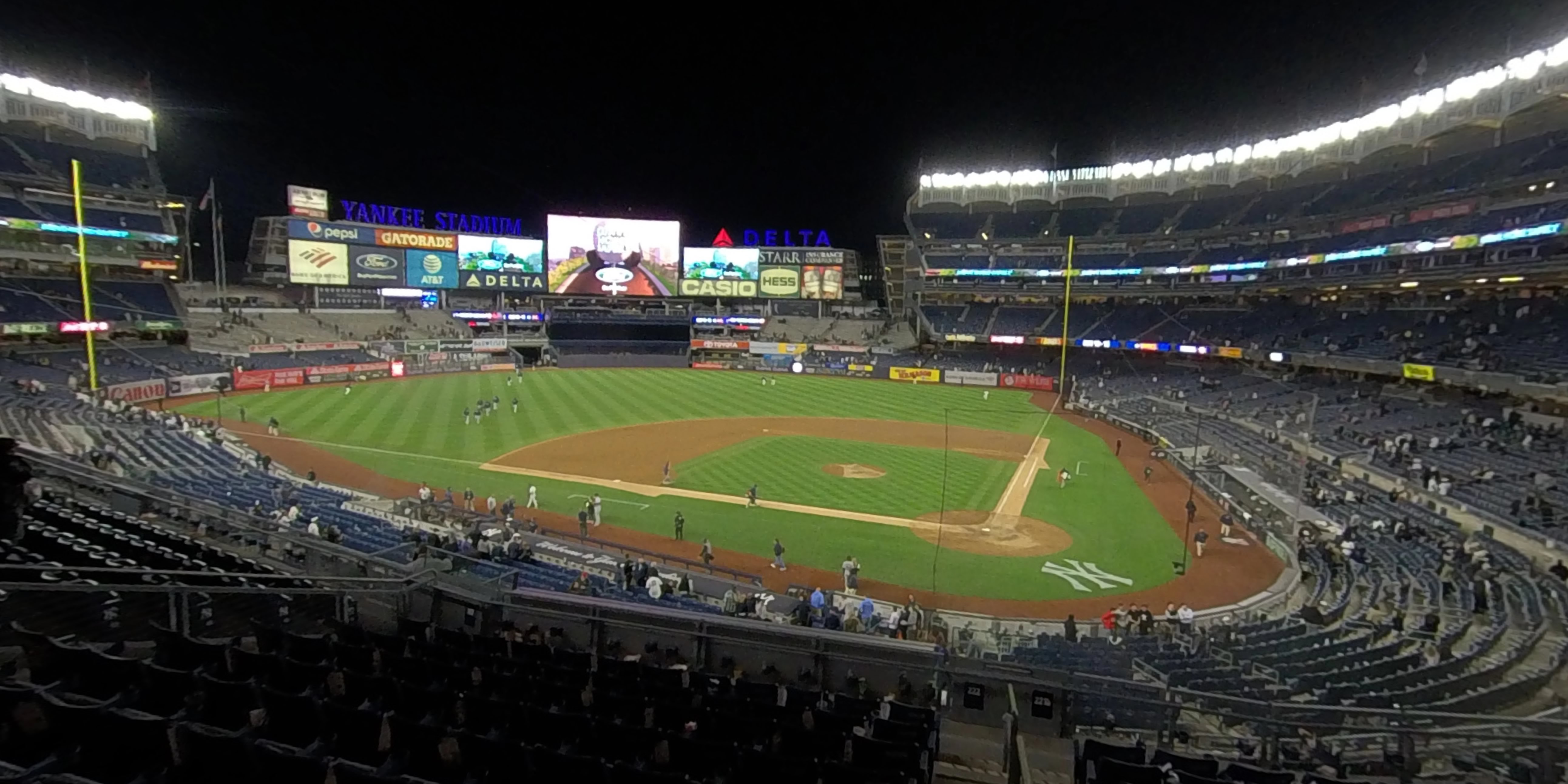 section 221b panoramic seat view  for baseball - yankee stadium
