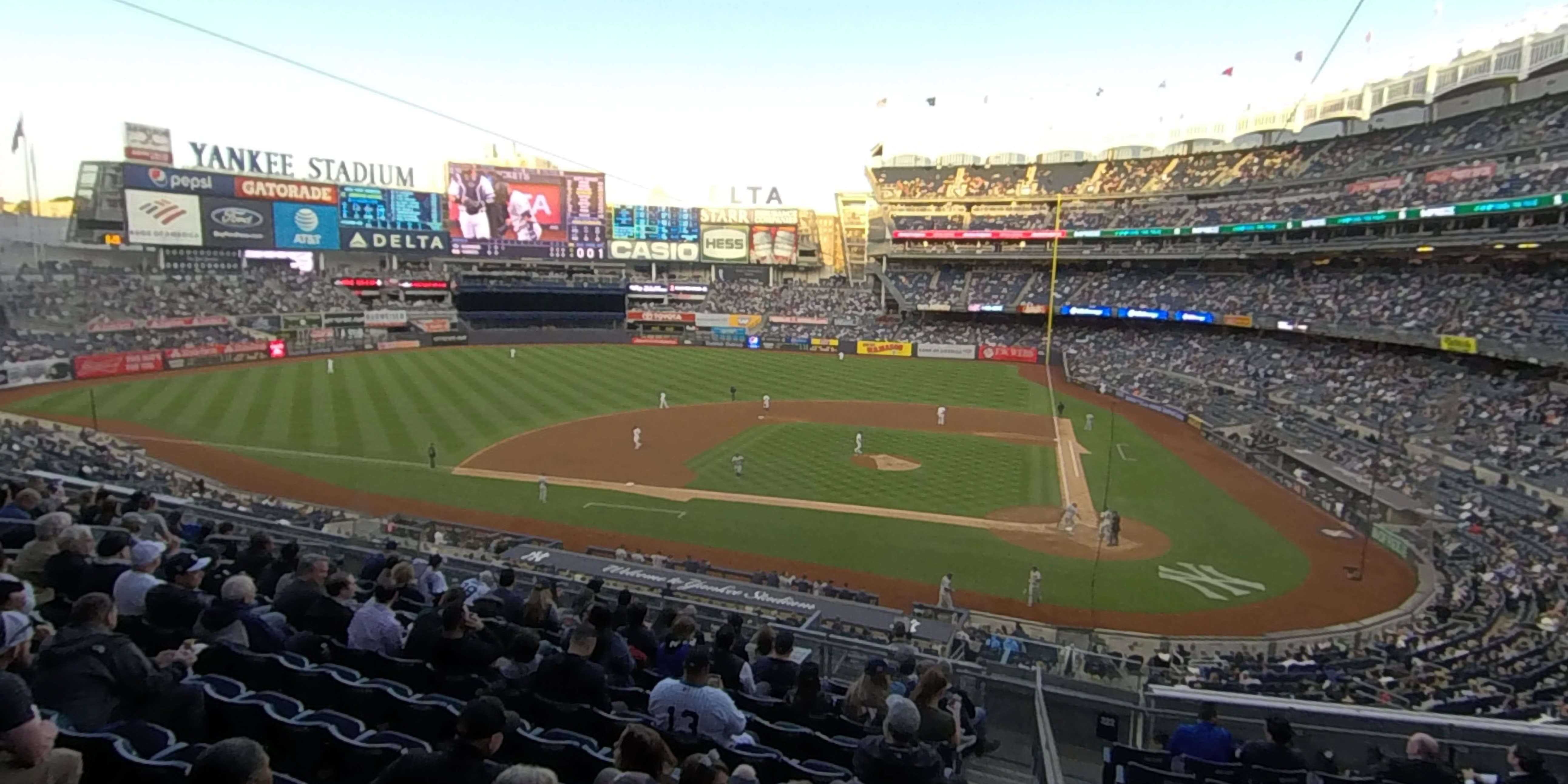 section 222 panoramic seat view  for baseball - yankee stadium