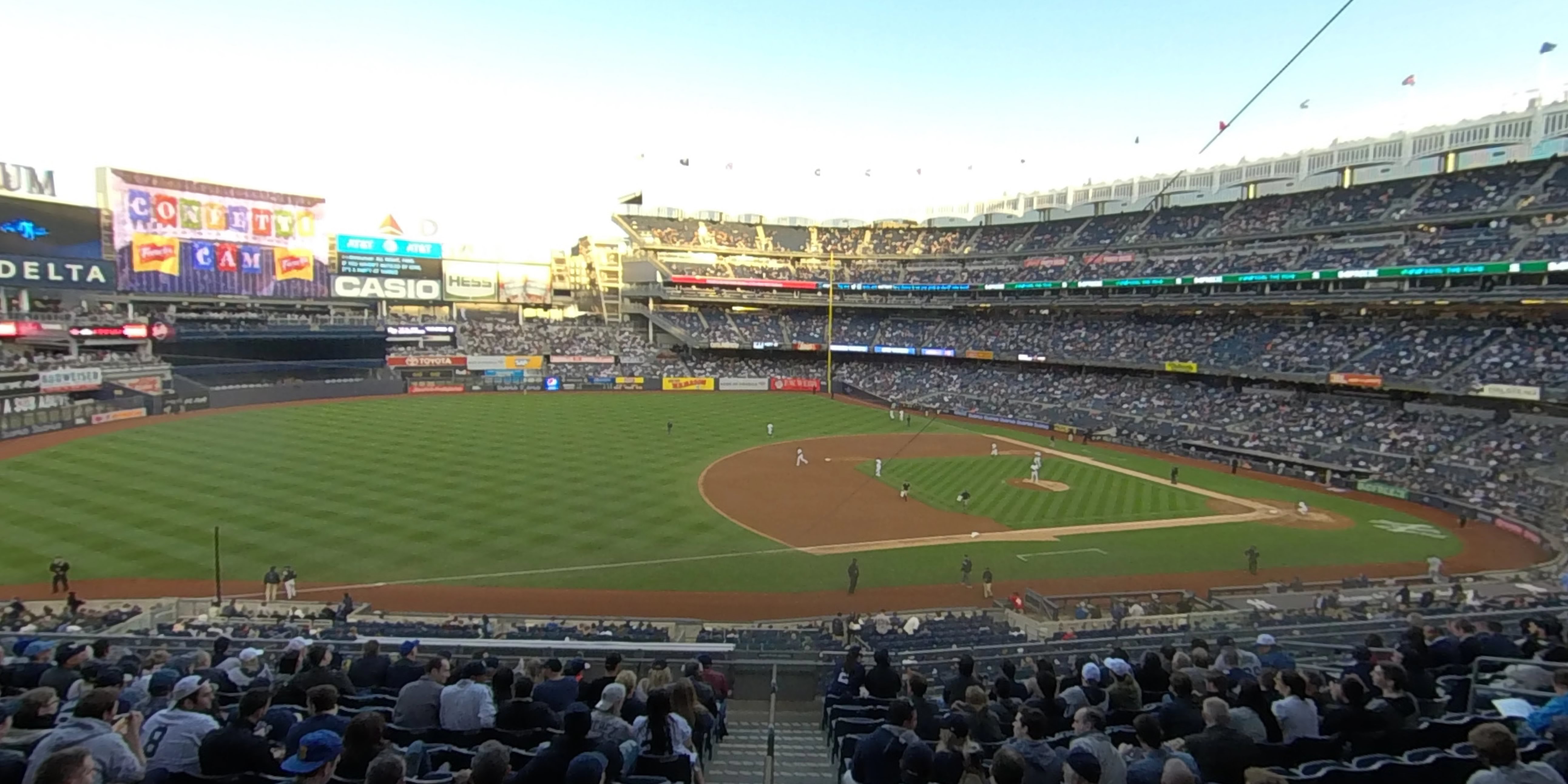 section 227a panoramic seat view  for baseball - yankee stadium