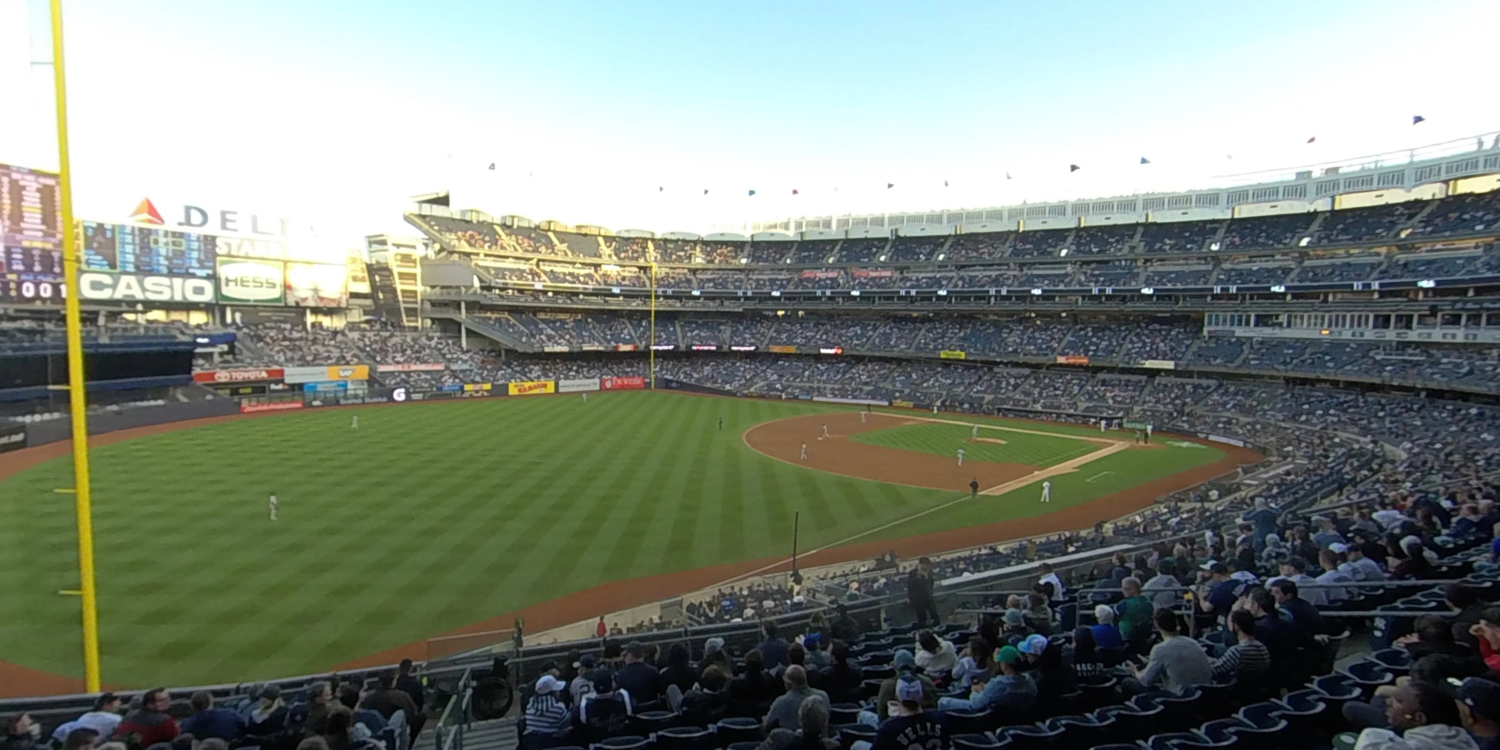 section 230 panoramic seat view  for baseball - yankee stadium