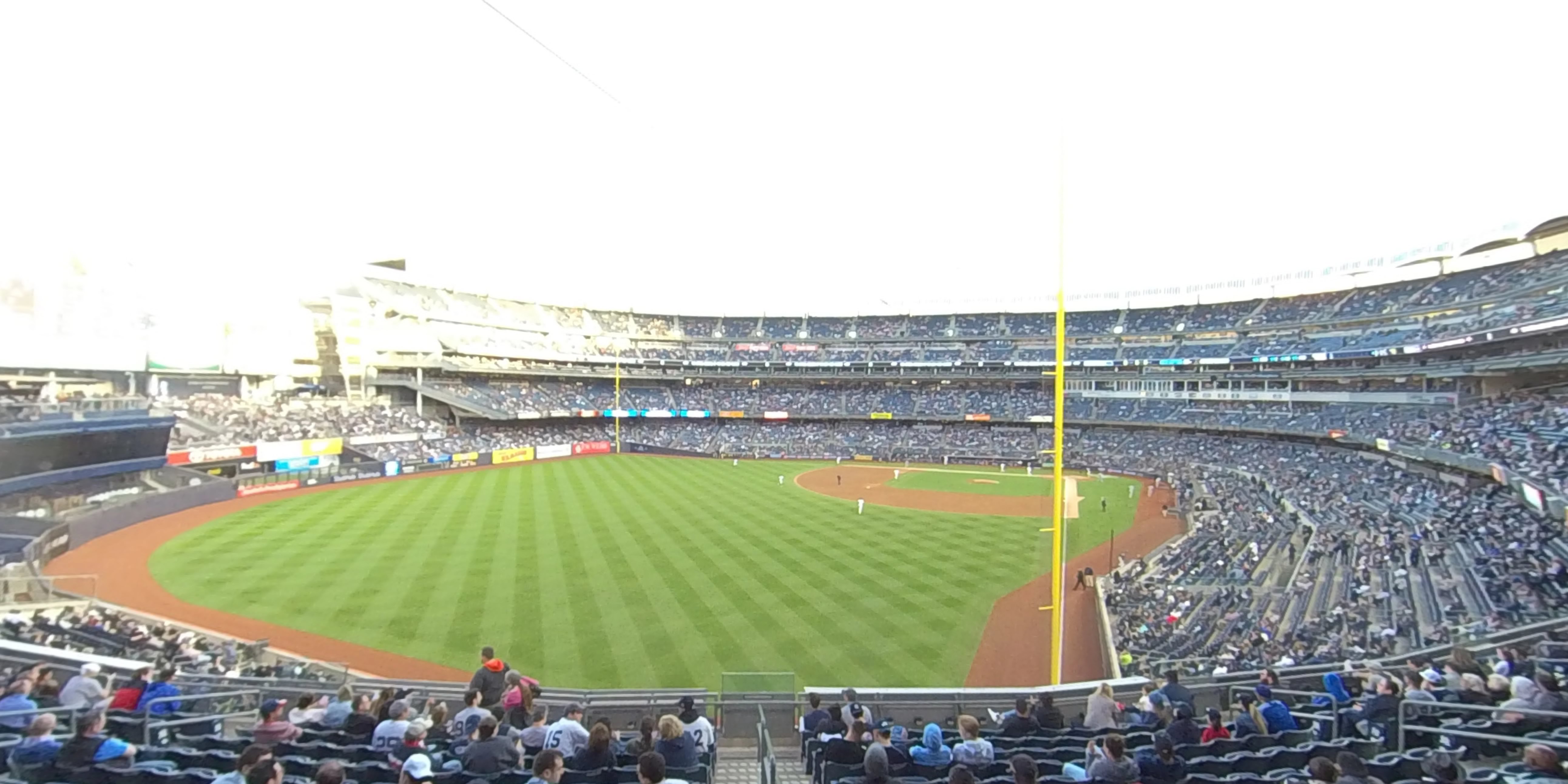 section 233a panoramic seat view  for baseball - yankee stadium