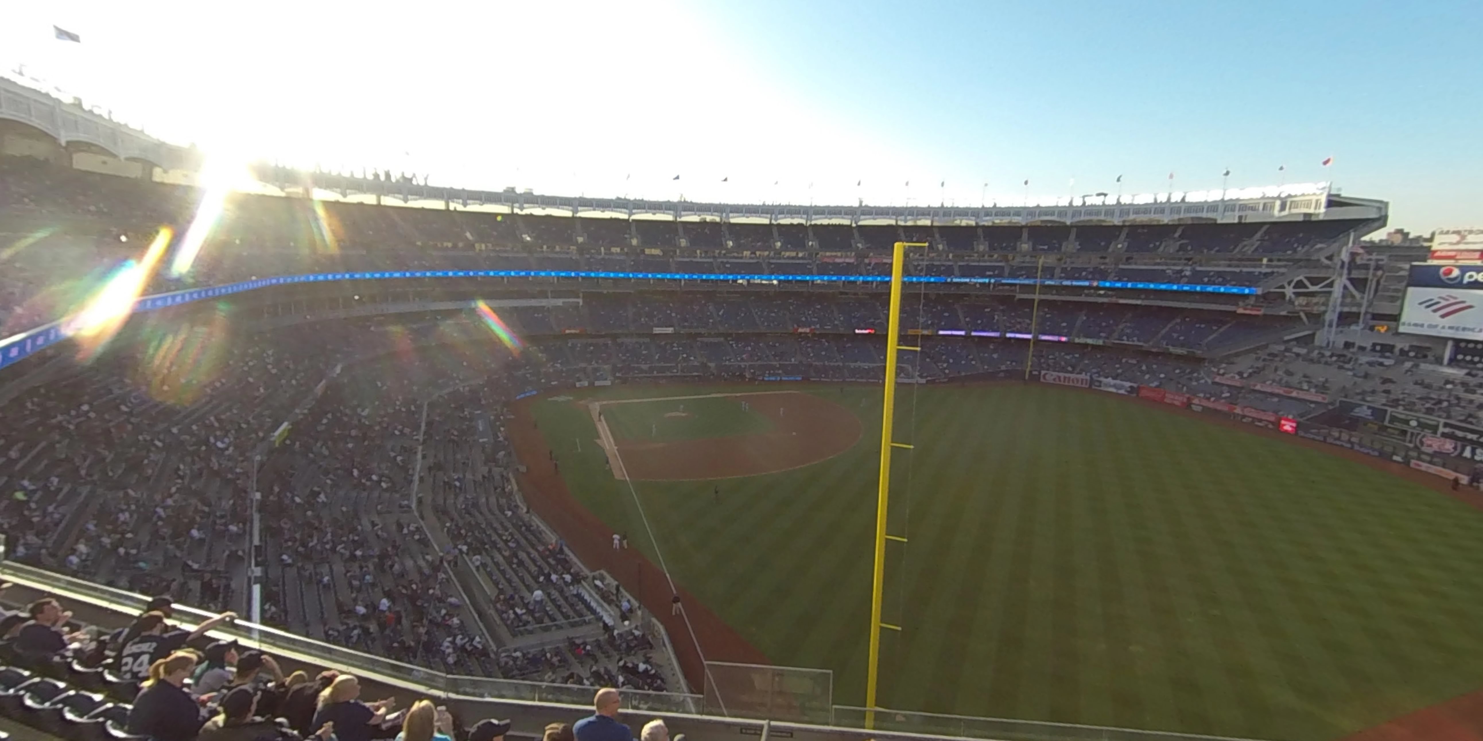 section 307 panoramic seat view  for baseball - yankee stadium