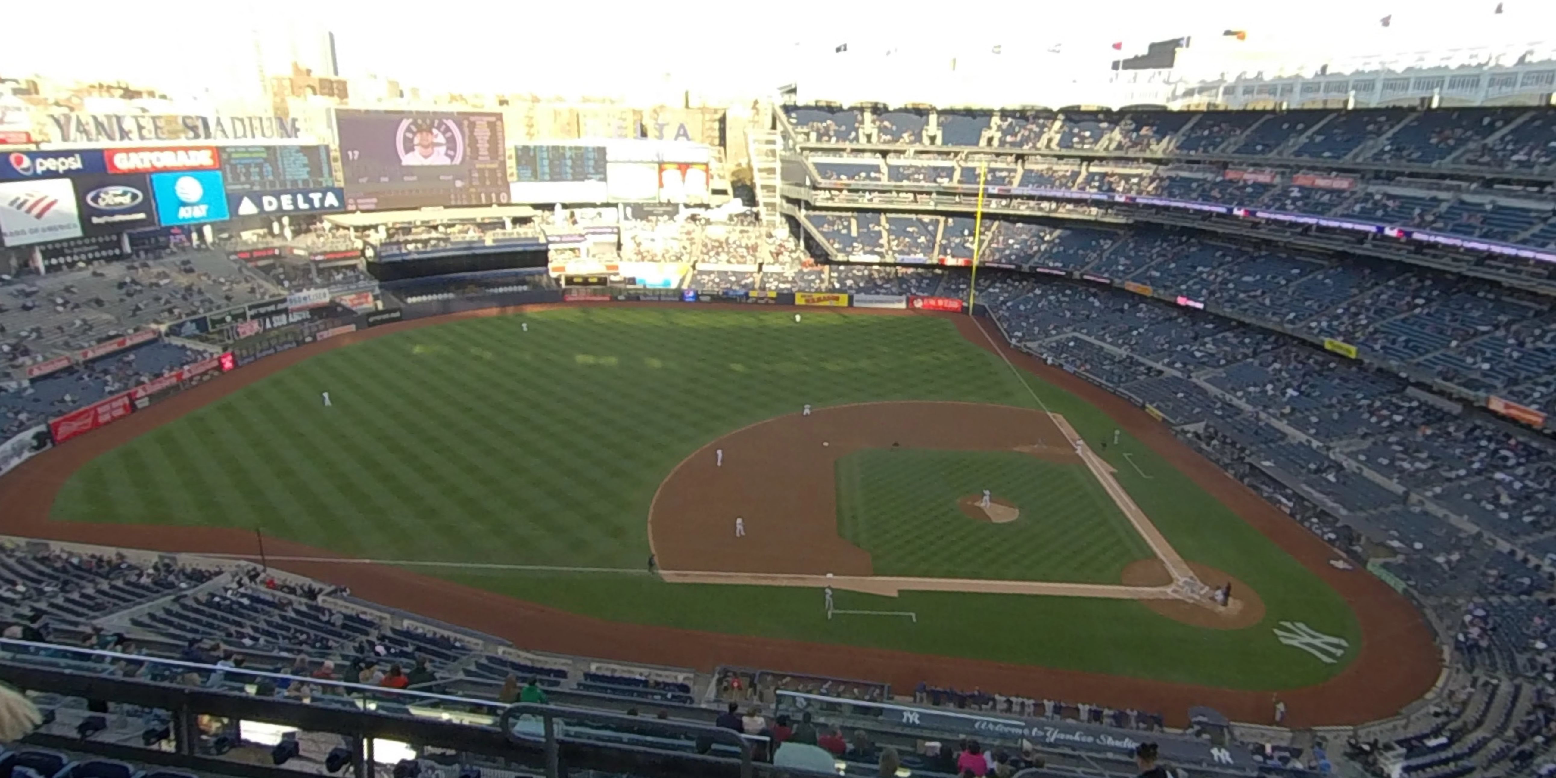section 424 panoramic seat view  for baseball - yankee stadium