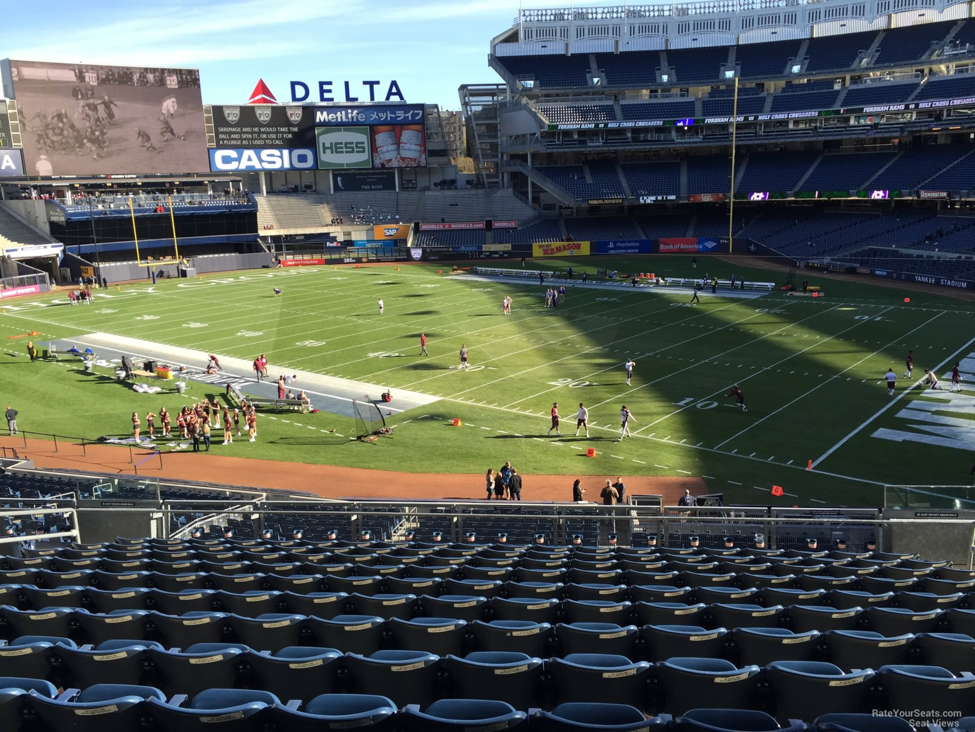 section 226, row 12 seat view  for football - yankee stadium