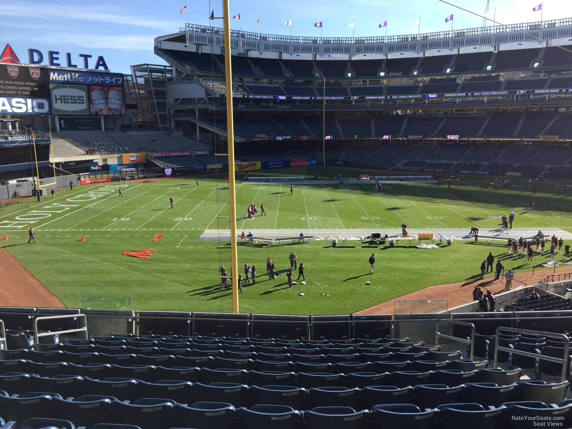 section 232a, row 12 seat view  for football - yankee stadium