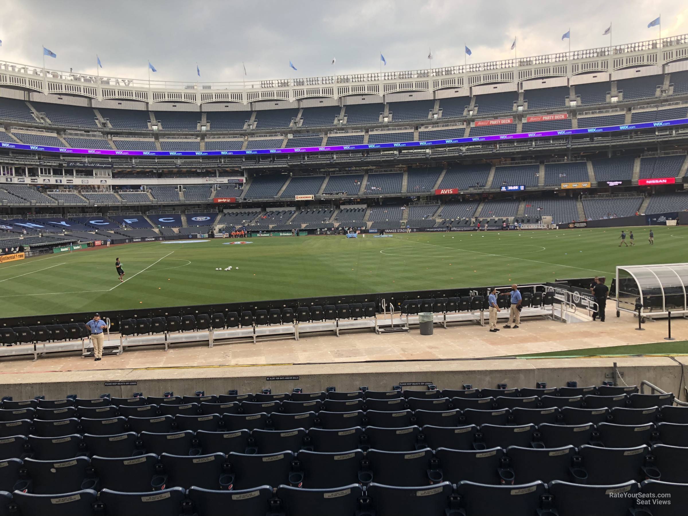 section 104, row 10 seat view  for soccer - yankee stadium