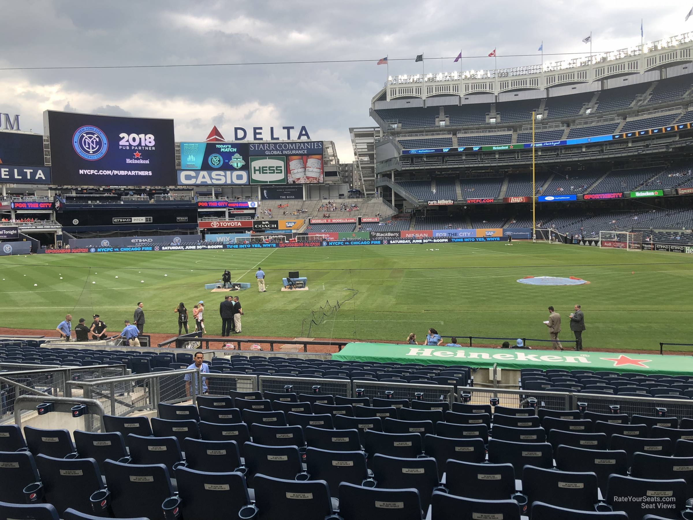 section 124, row 10 seat view  for soccer - yankee stadium