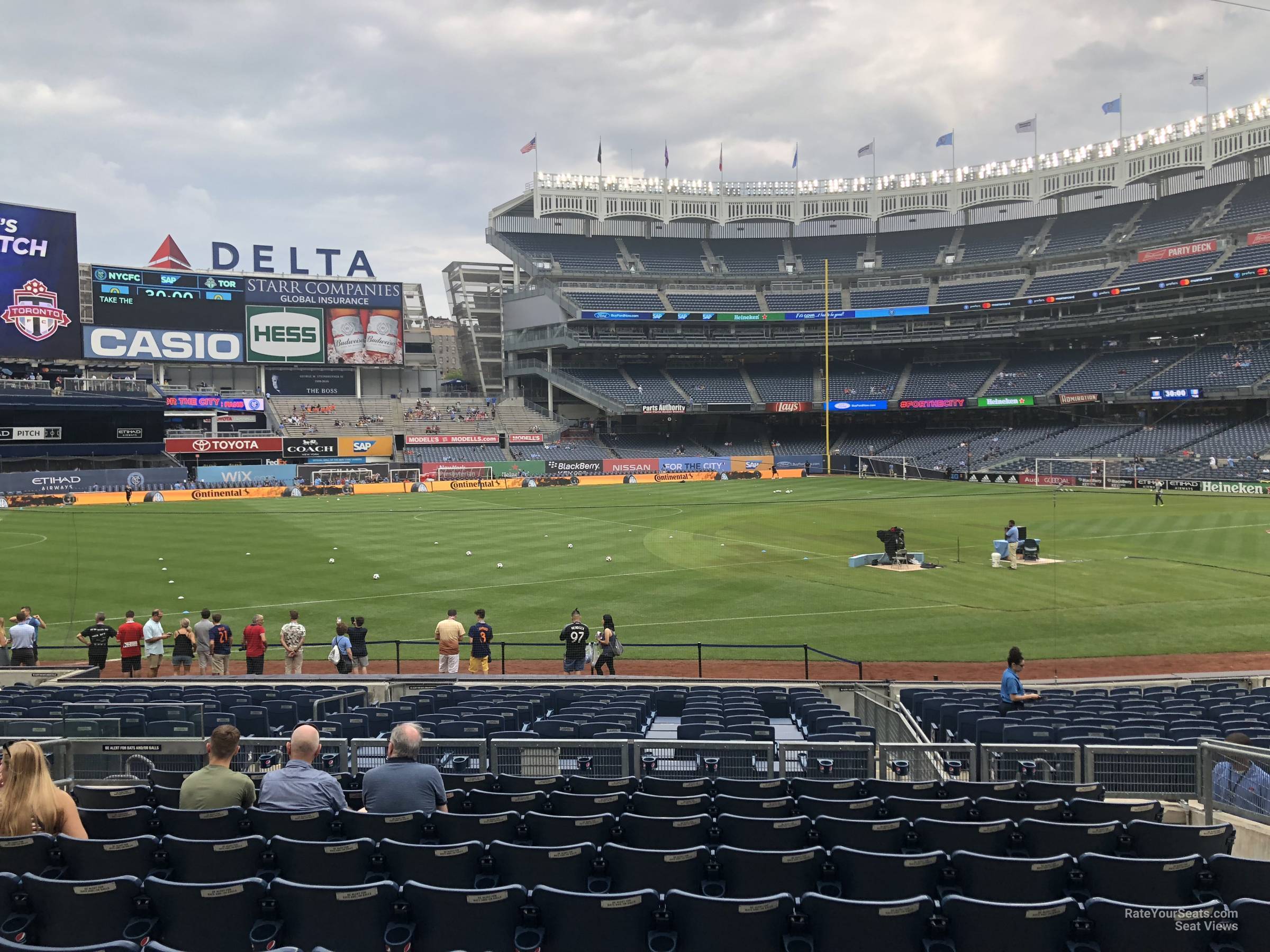 section 127b, row 10 seat view  for soccer - yankee stadium