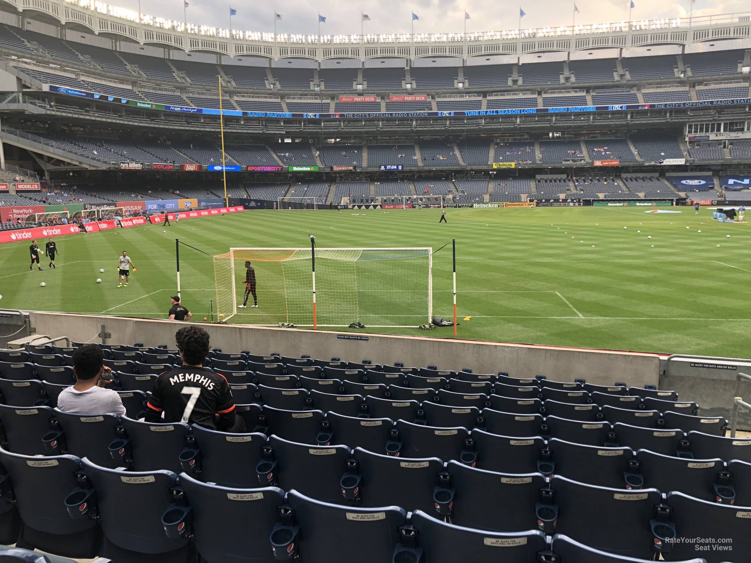 section 135, row 10 seat view  for soccer - yankee stadium