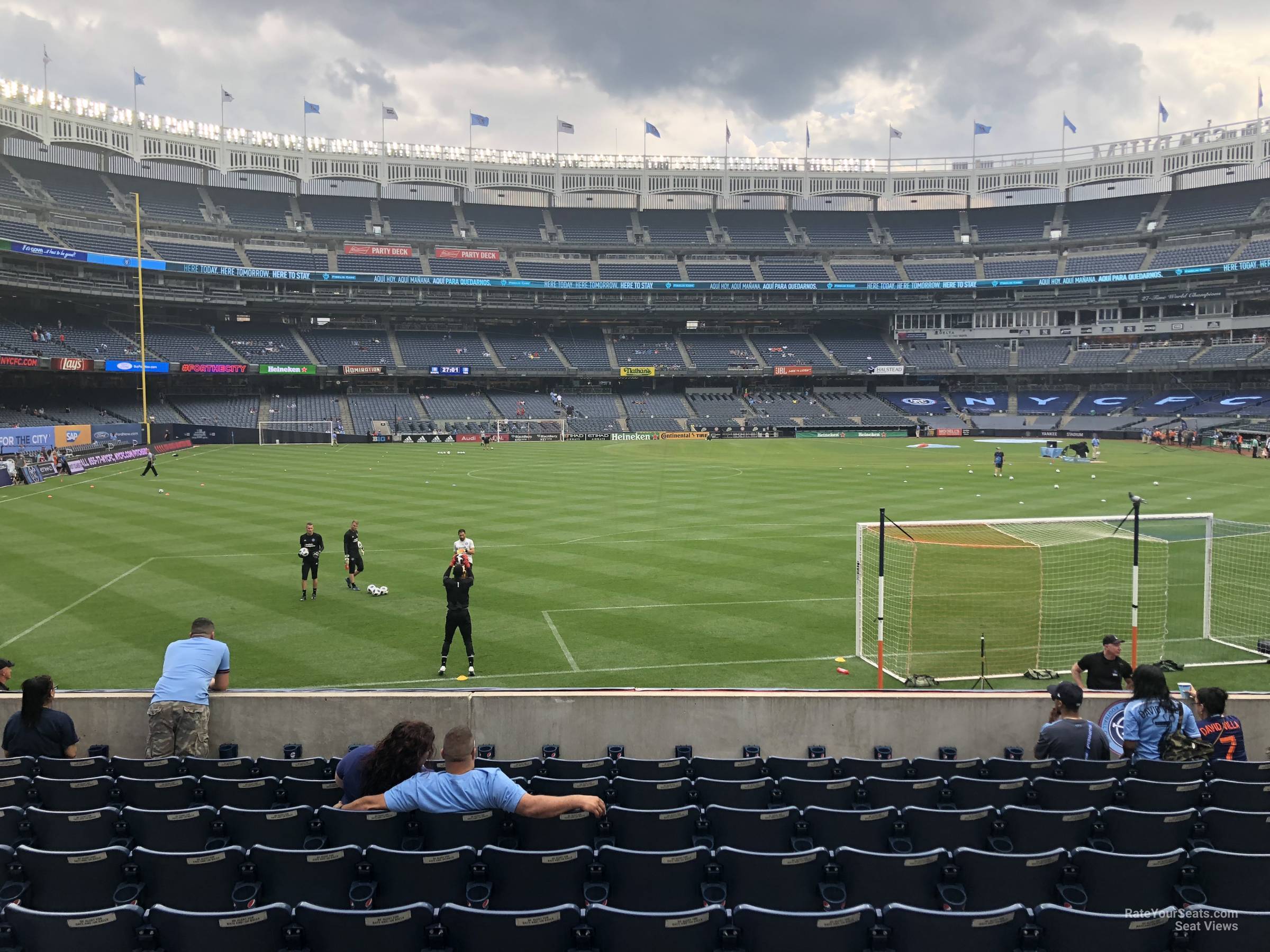 section 136, row 10 seat view  for soccer - yankee stadium