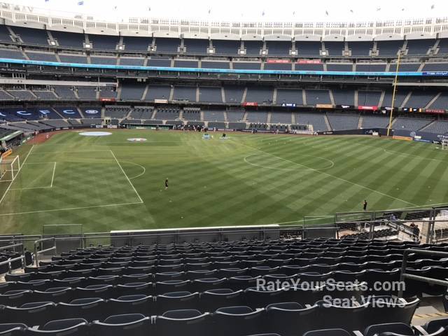 section 205, row 15 seat view  for soccer - yankee stadium