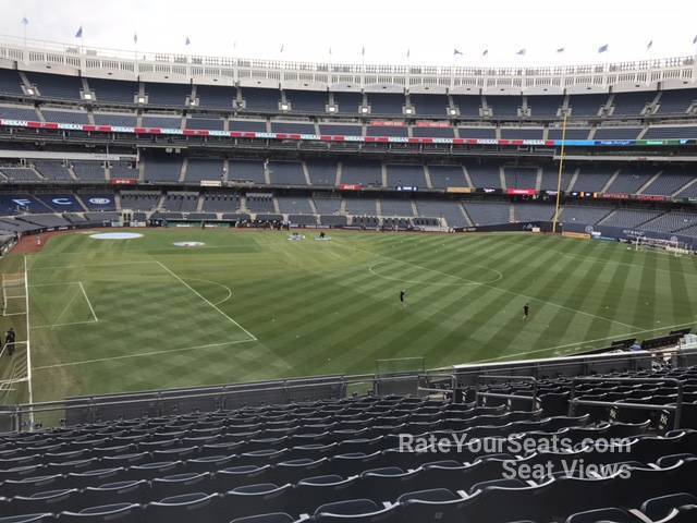 section 206, row 15 seat view  for soccer - yankee stadium