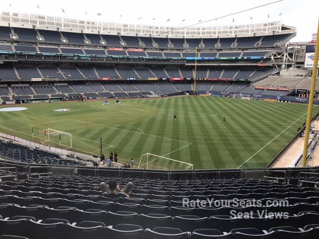 section 209, row 15 seat view  for soccer - yankee stadium