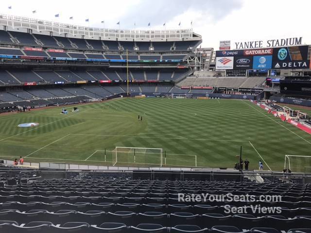 section 212, row 15 seat view  for soccer - yankee stadium