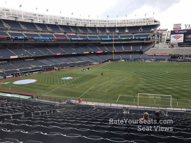 section 213, row 15 seat view  for soccer - yankee stadium