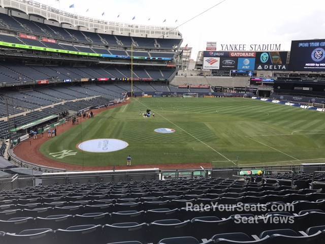 section 217, row 15 seat view  for soccer - yankee stadium
