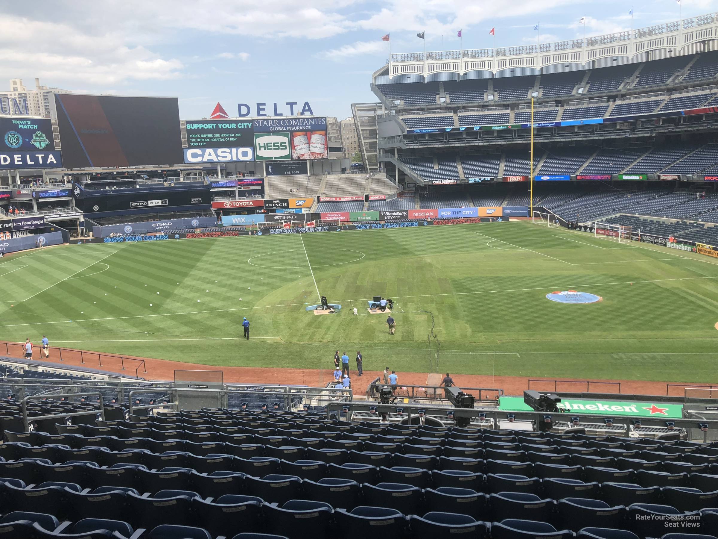 section 226, row 15 seat view  for soccer - yankee stadium