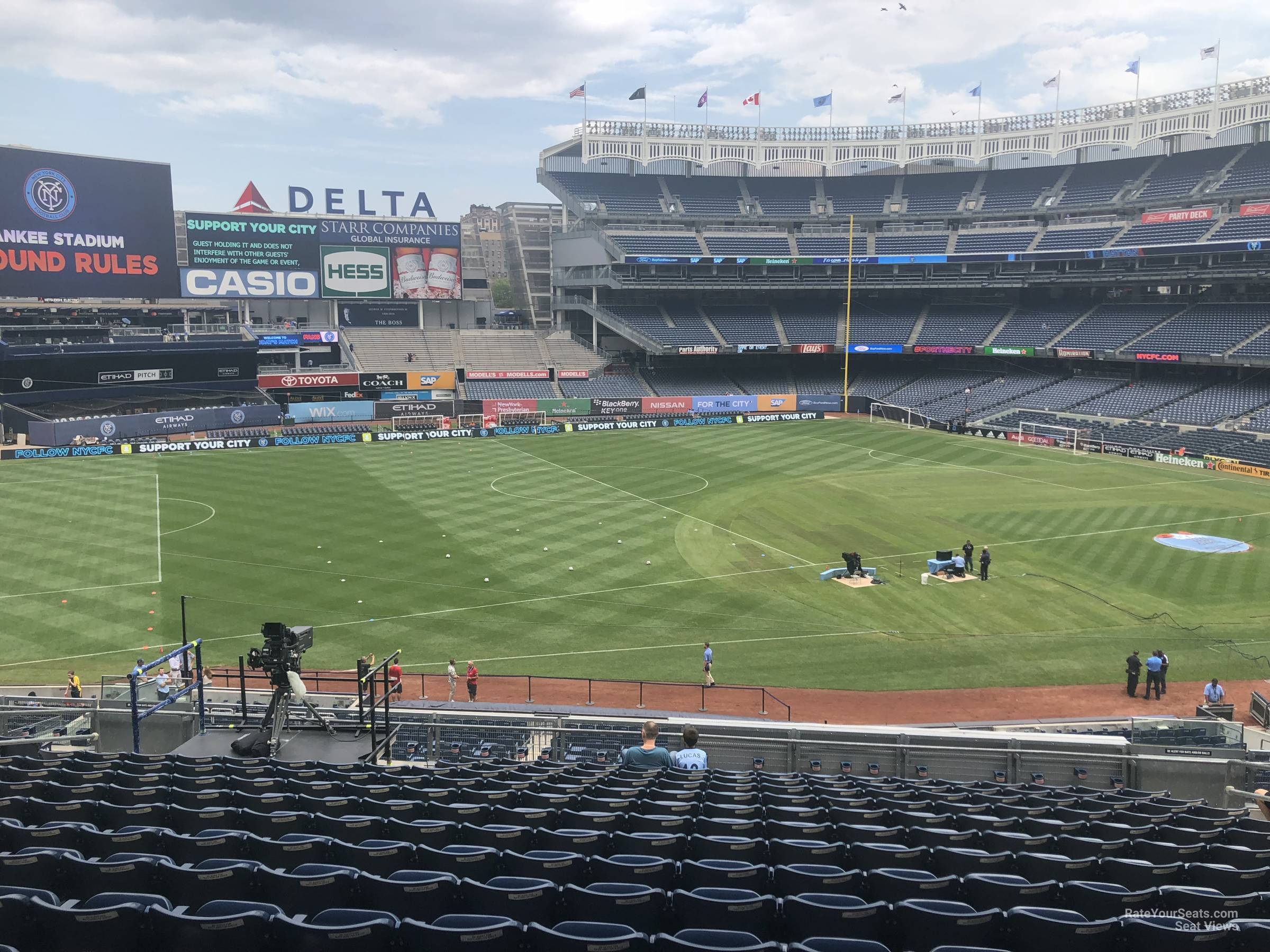 section 229, row 15 seat view  for soccer - yankee stadium