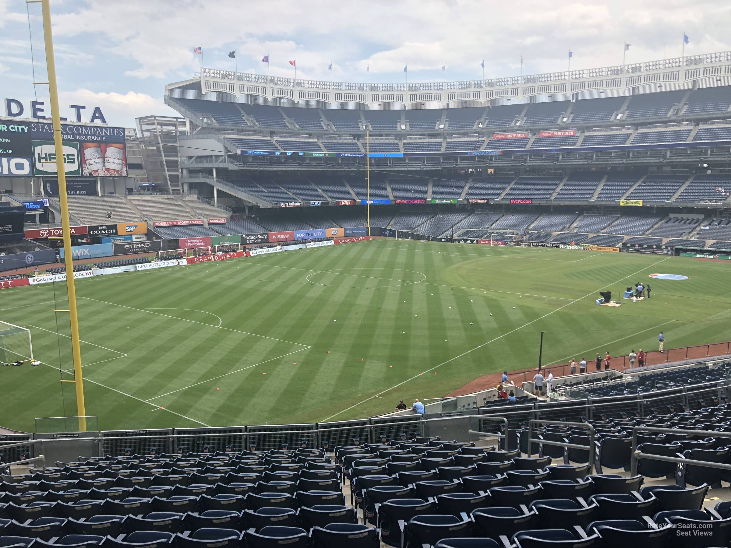 section 232a, row 15 seat view  for soccer - yankee stadium