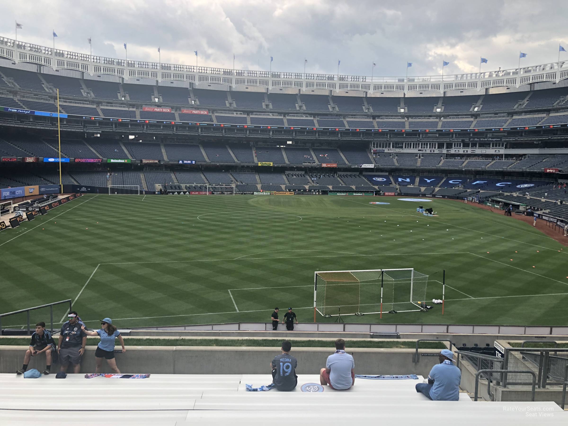 section 236, row 15 seat view  for soccer - yankee stadium