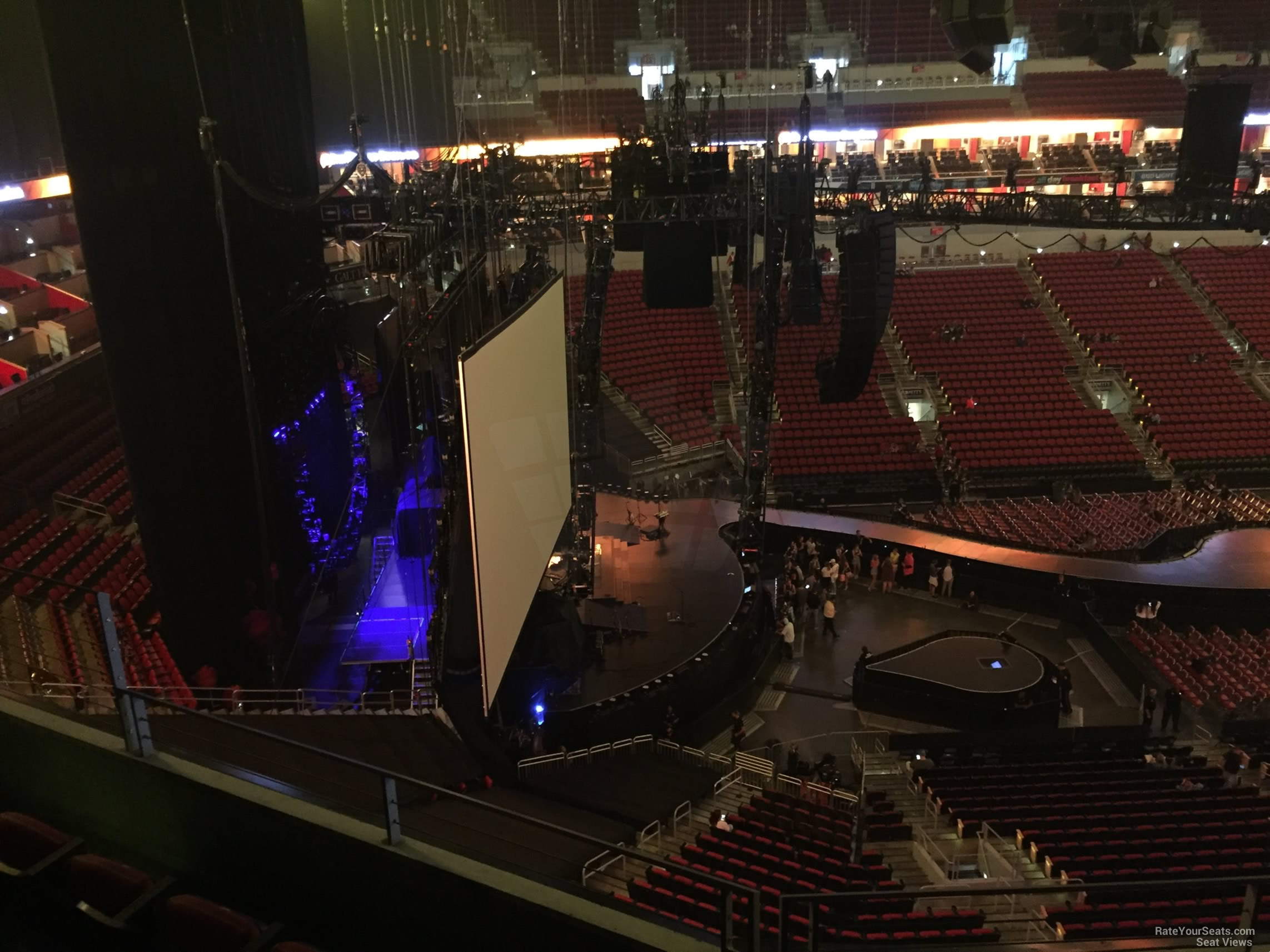 section 325, row d seat view  for concert - kfc yum! center