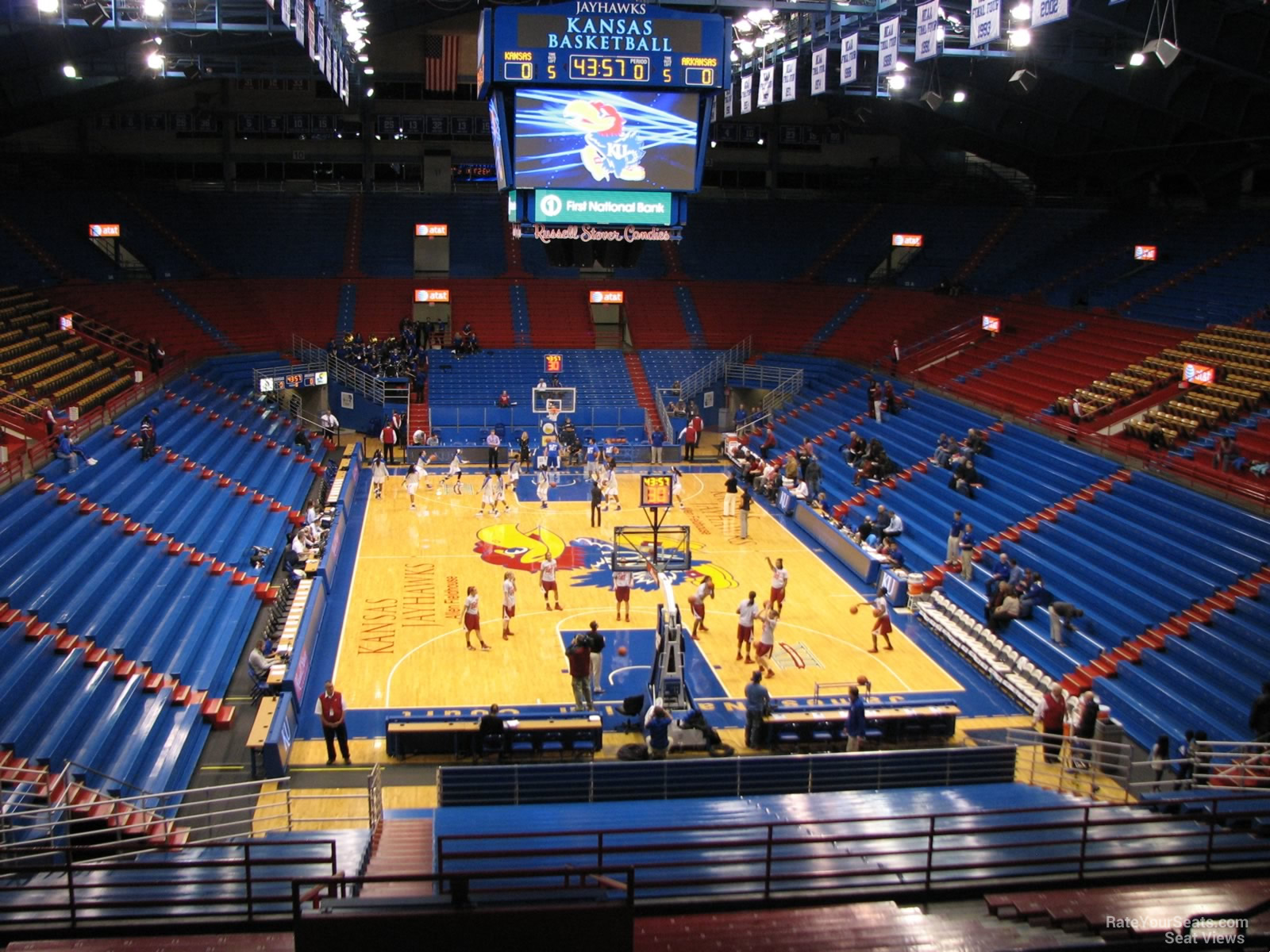section 1, row 18 seat view  - allen fieldhouse
