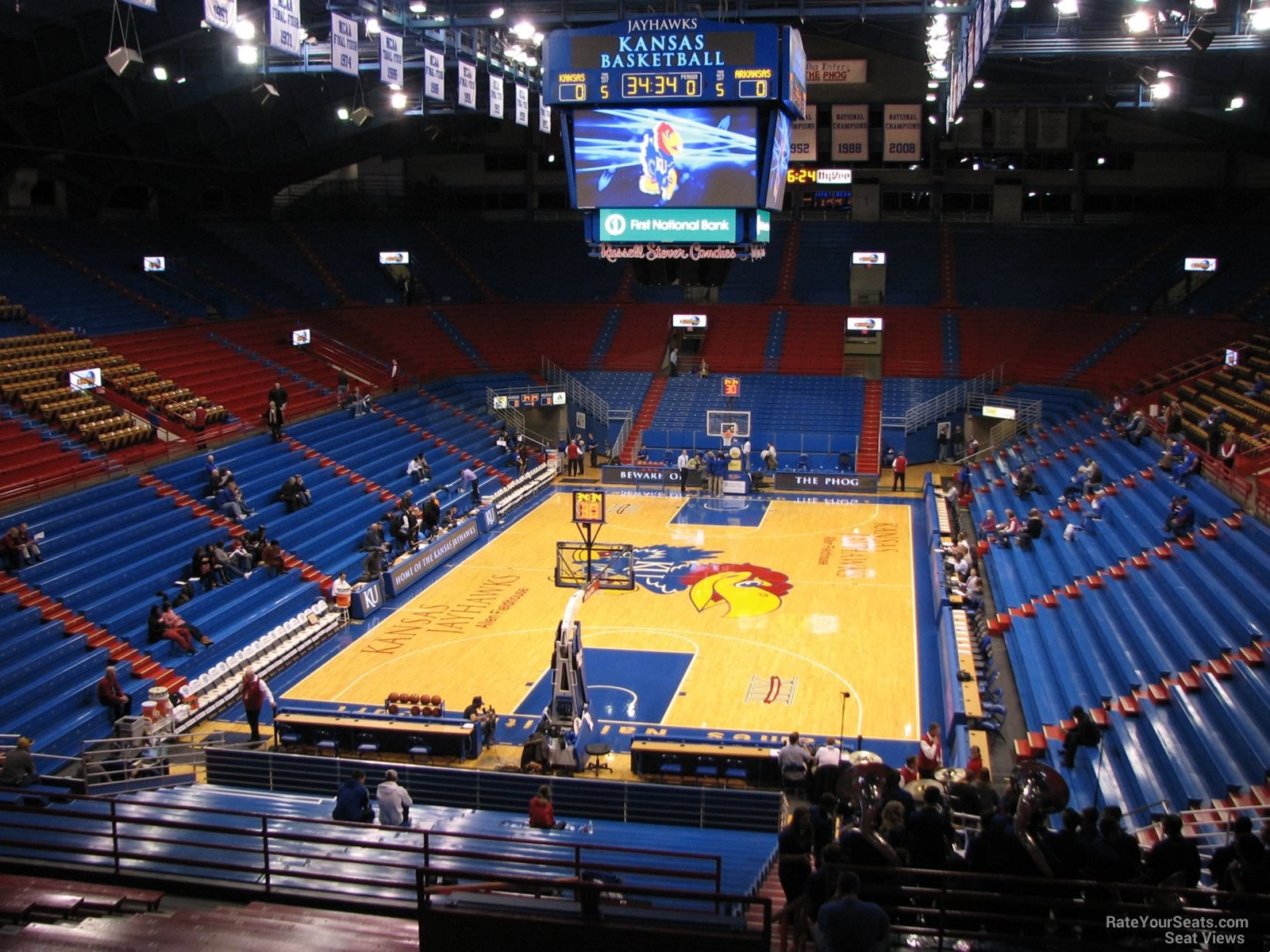 section 11, row 18 seat view  - allen fieldhouse