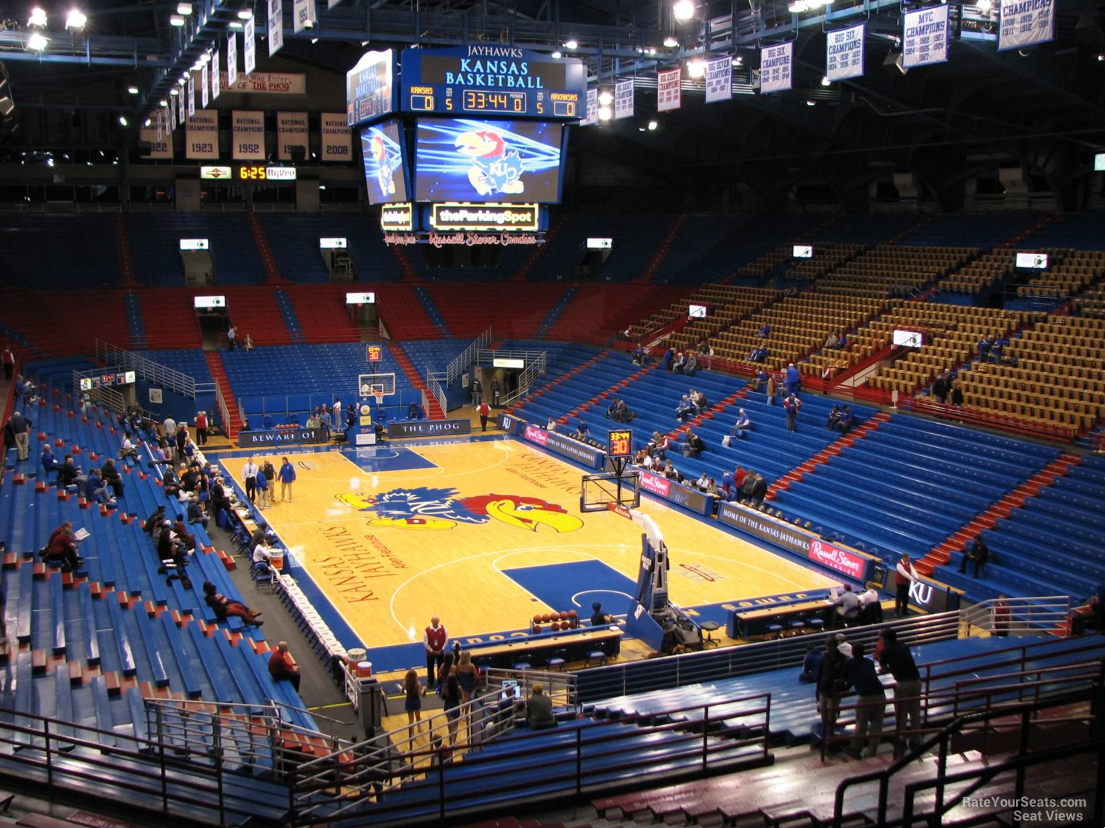 section 13, row 18 seat view  - allen fieldhouse