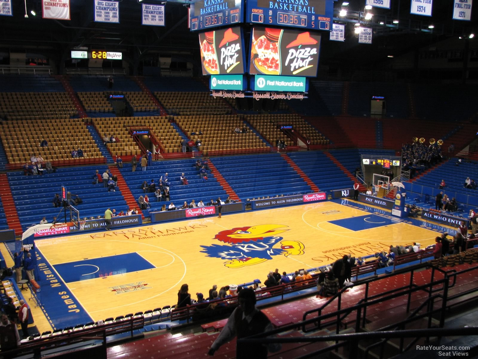 section 19, row 18 seat view  - allen fieldhouse