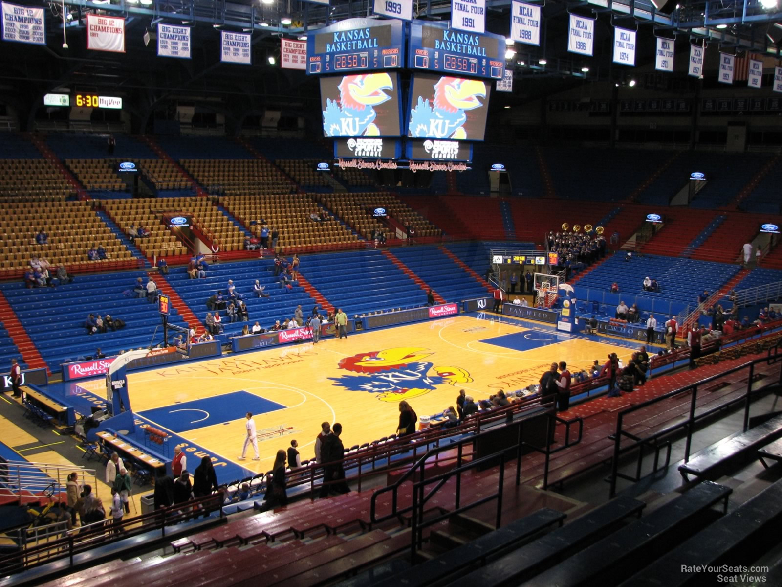 section 20a, row 18 seat view  - allen fieldhouse