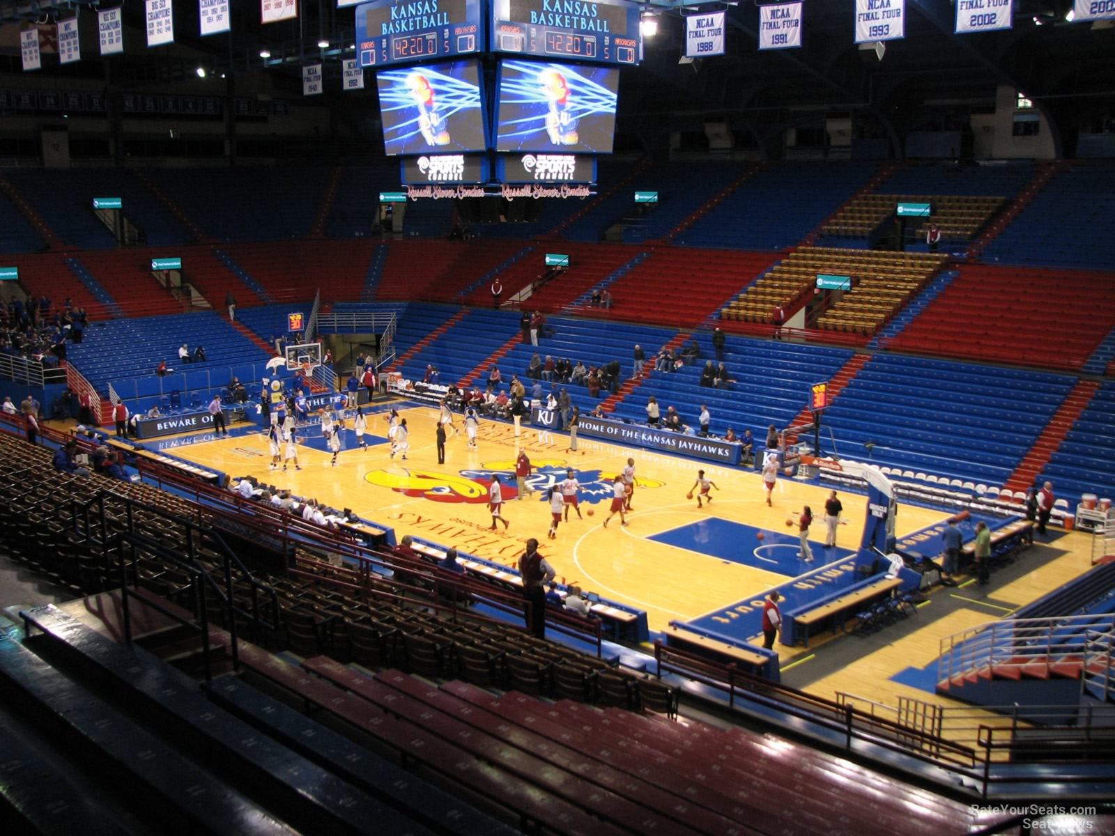 section 3, row 18 seat view  - allen fieldhouse