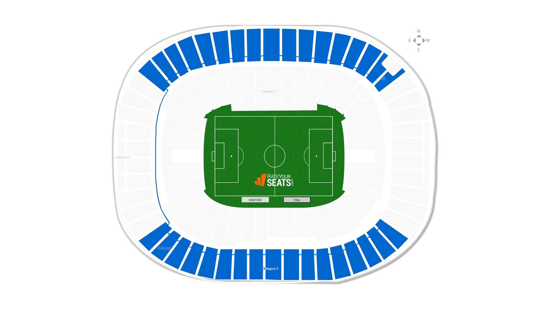 BC Place Stadium Category 2 Seating
