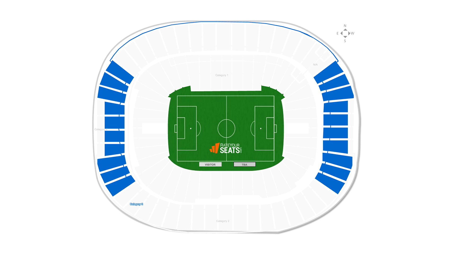 BC Place Stadium Category 3 Seating