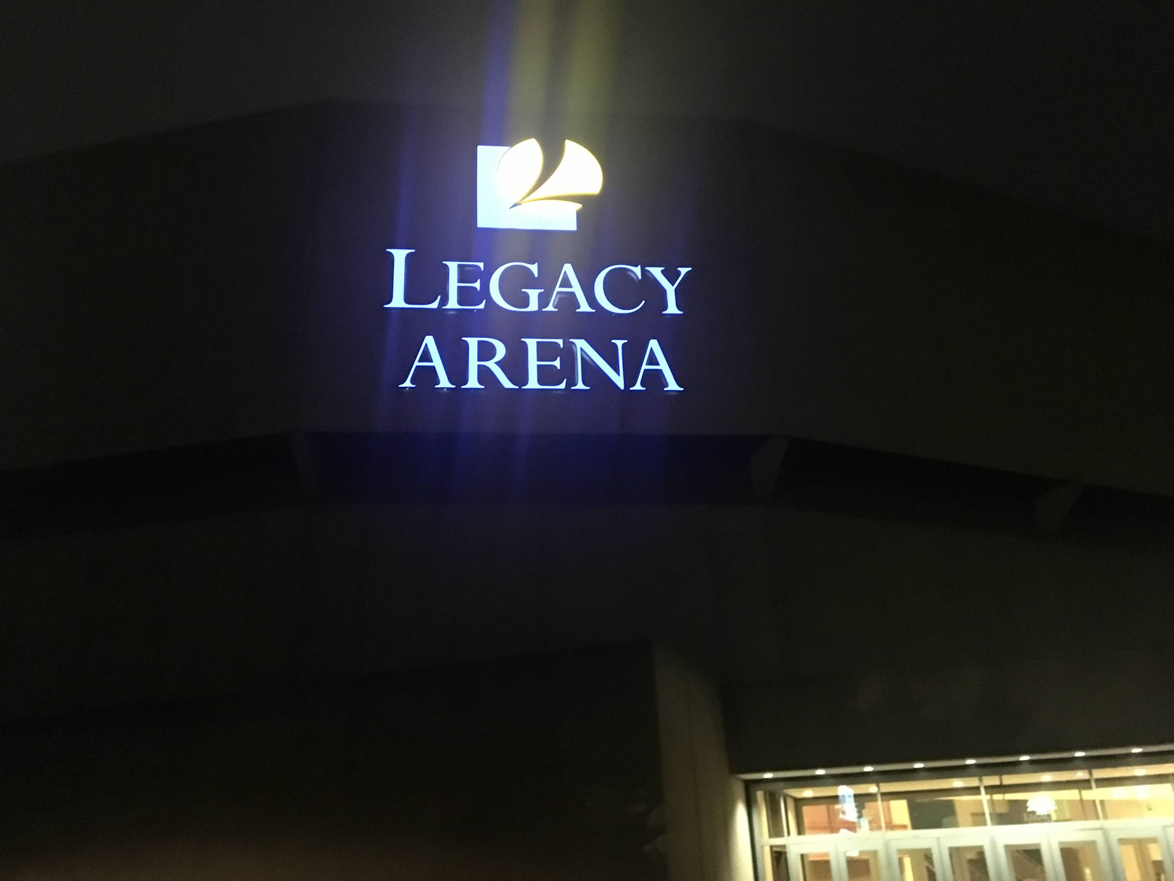 Outisde of Legacy Arena View
