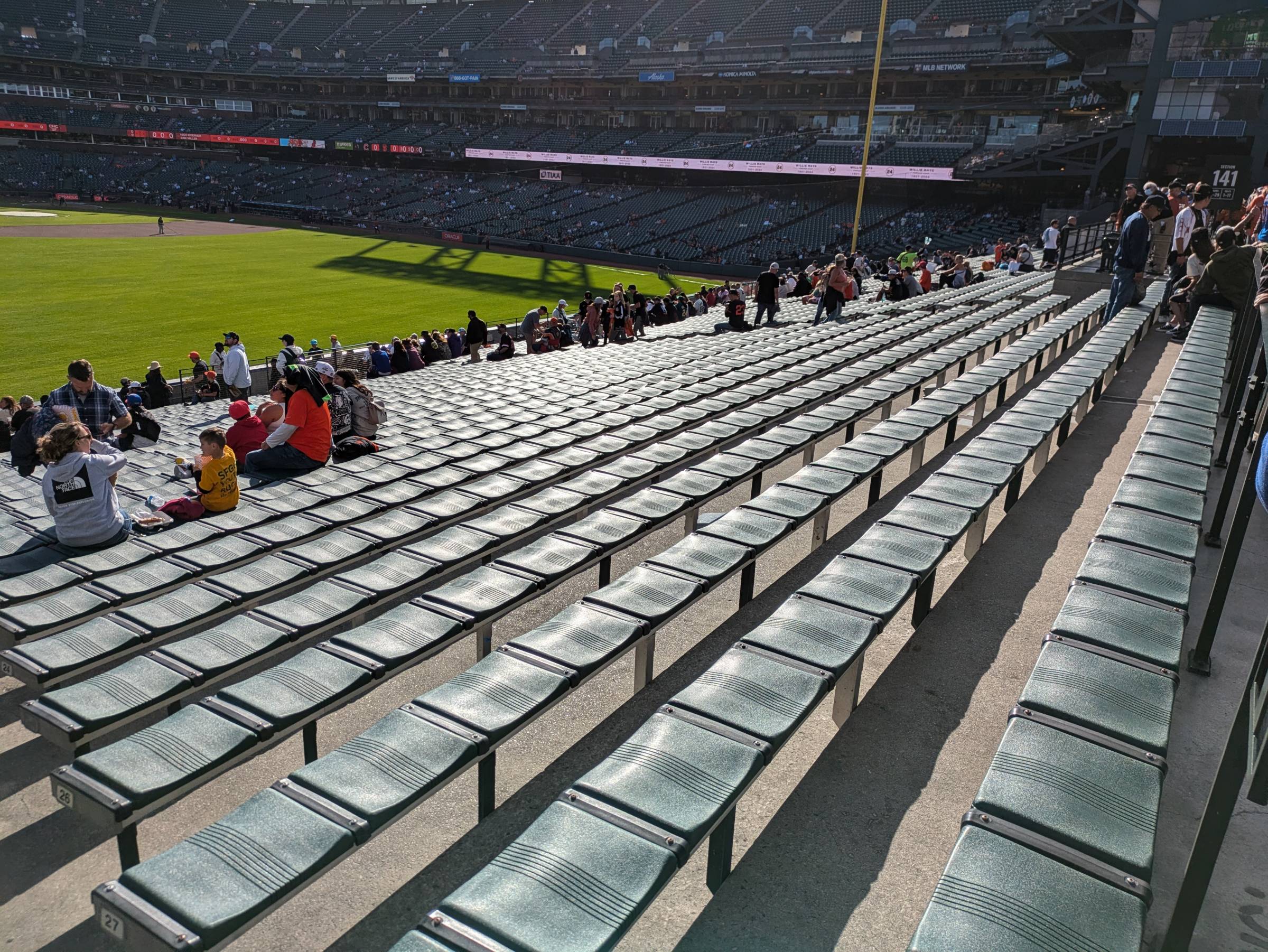 bleachers at oracle park