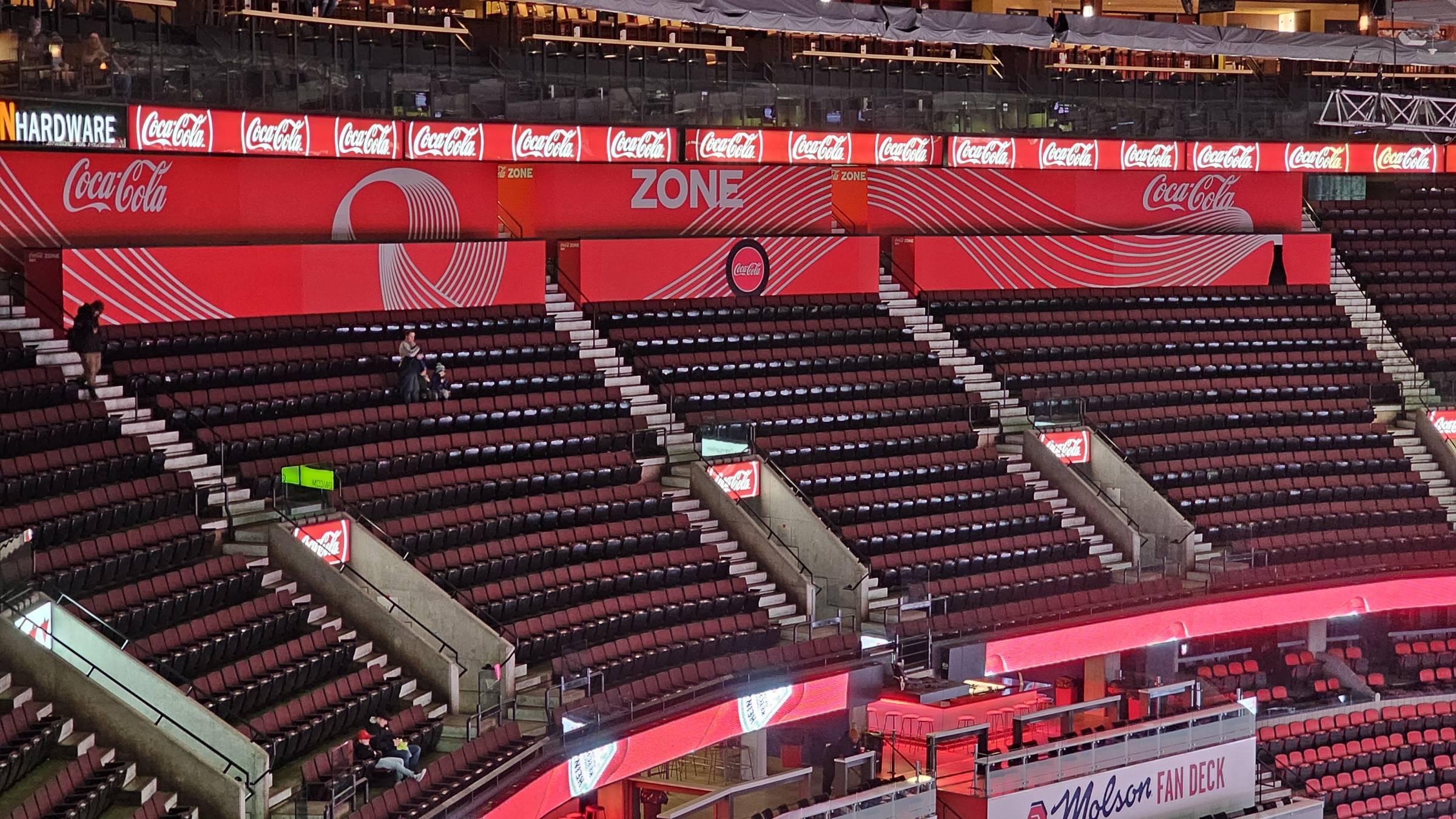 Coca Cola Zone Seating at the Canadian Tire Centre