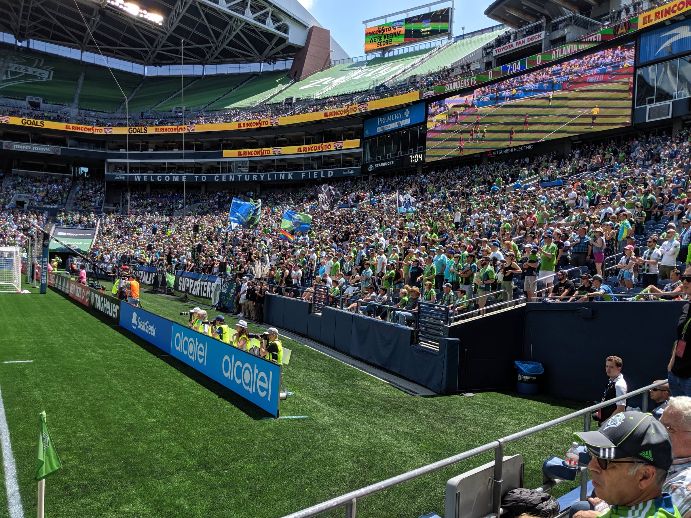 emerald city supporters at CenturyLink Field