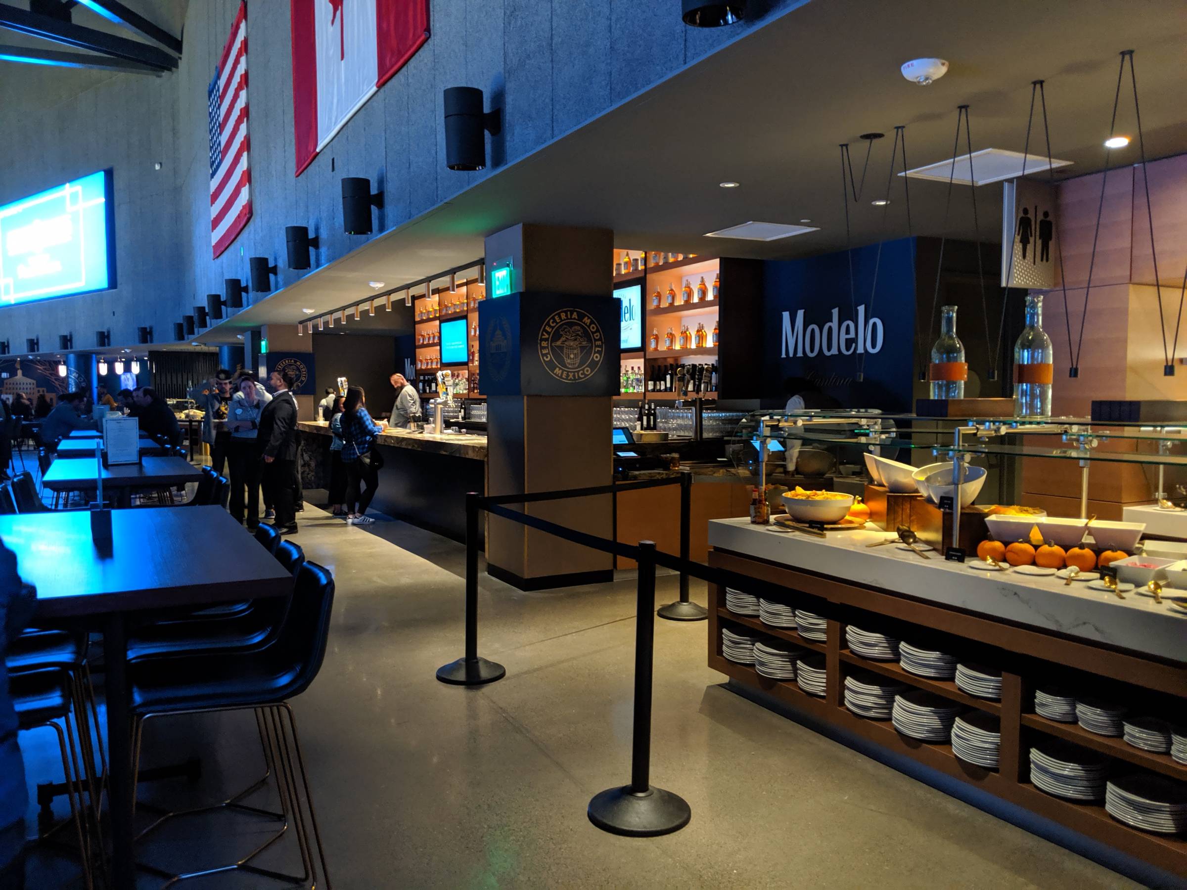 Chase Center Cantina and Balcony - Basketball Seating - RateYourSeats.com