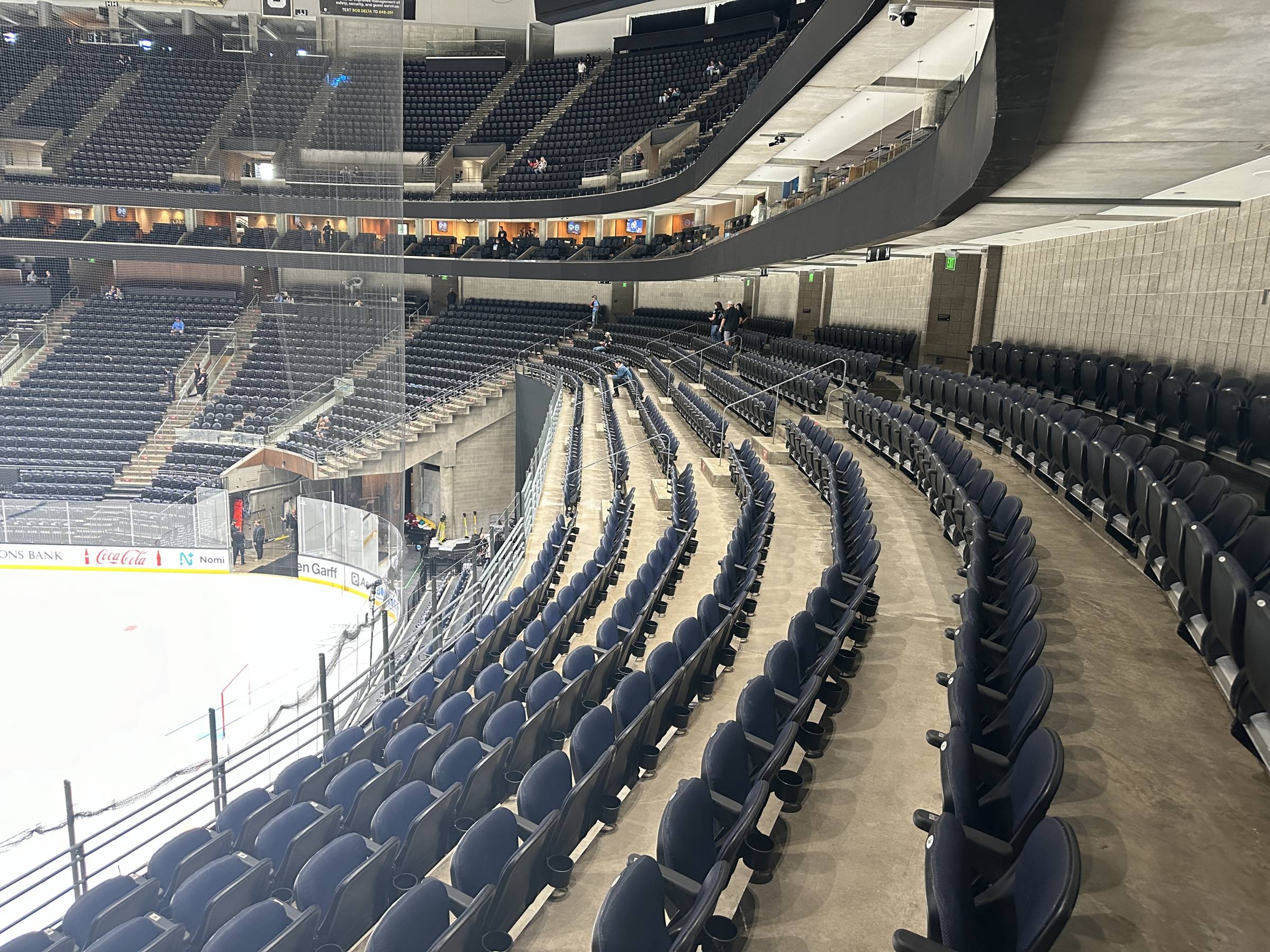 Delta Center Behind the Net Seating