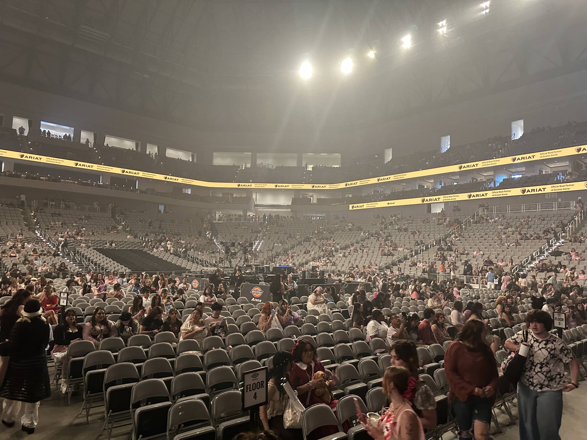 Floor Seating at Dickies Arena