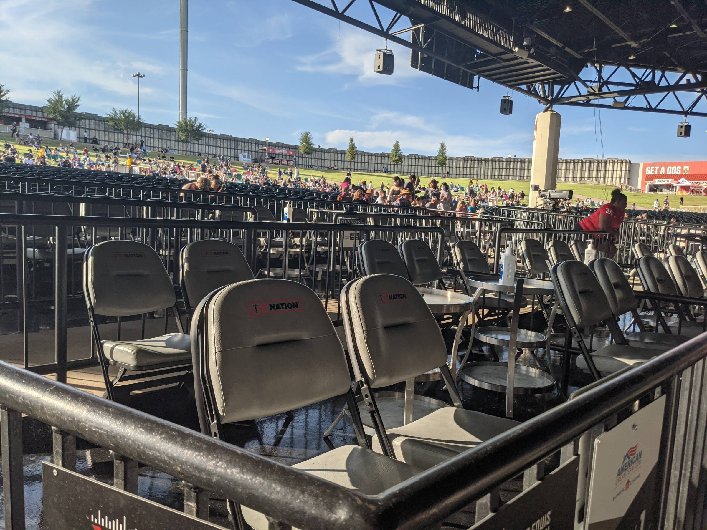 View Inside Club Seats at Dos Equis Pavilion